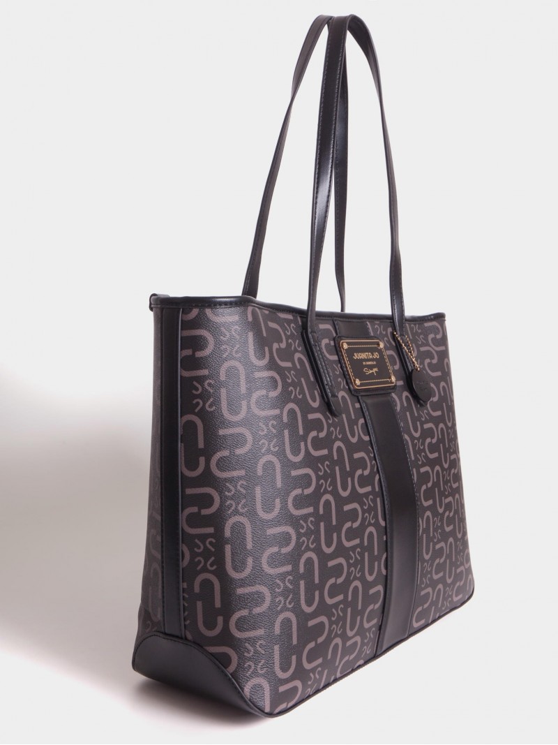 Cartera Shopper con herrajes dorados Monogram