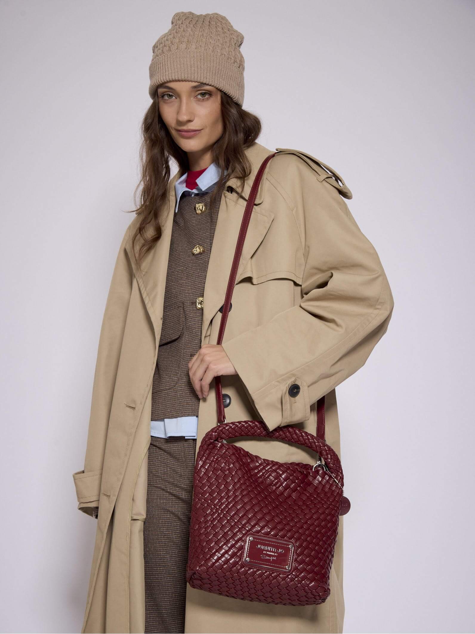 Cartera Bordó Chica Lazo