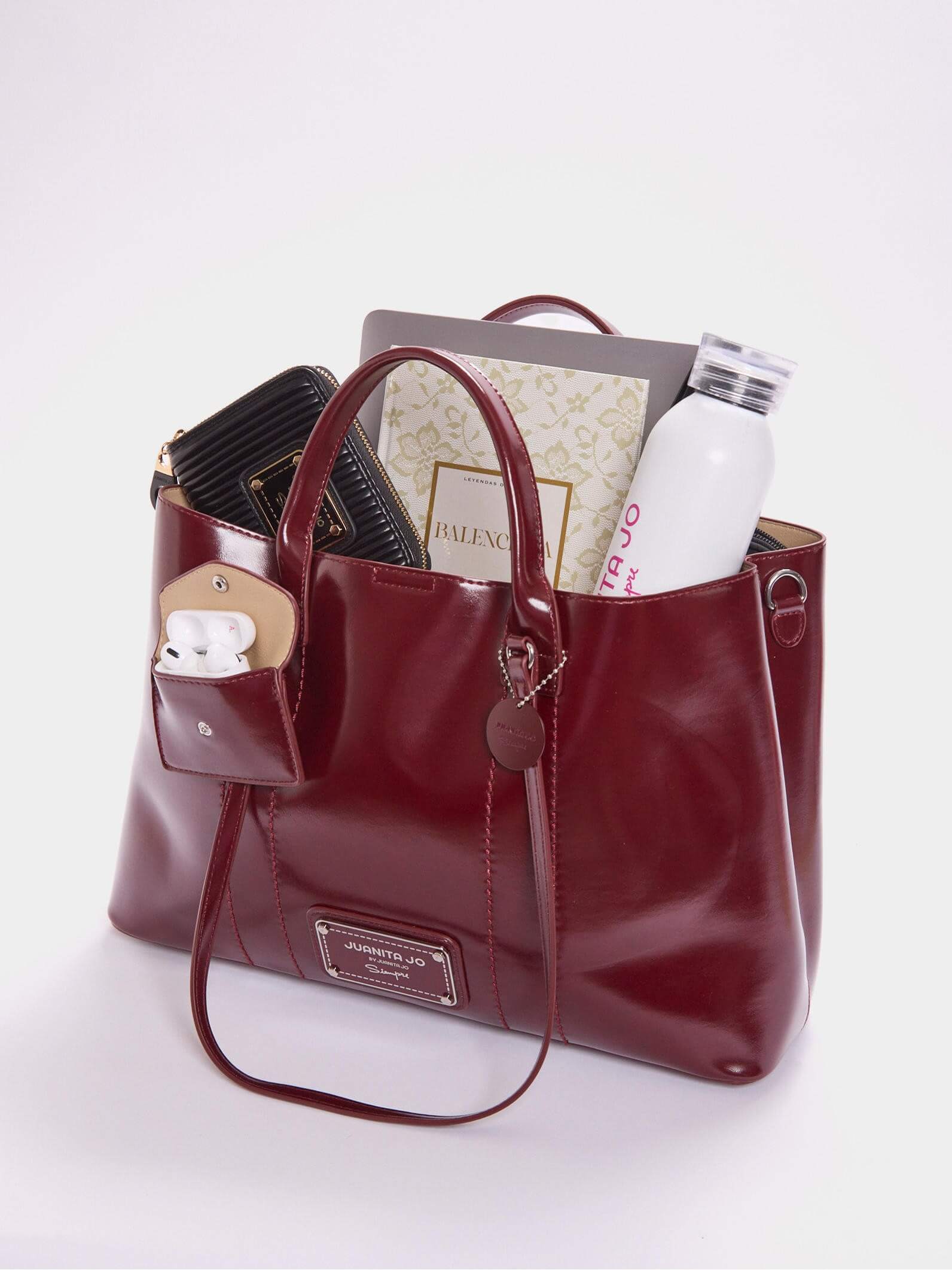 Cartera con porta Notebook Bordó Worky