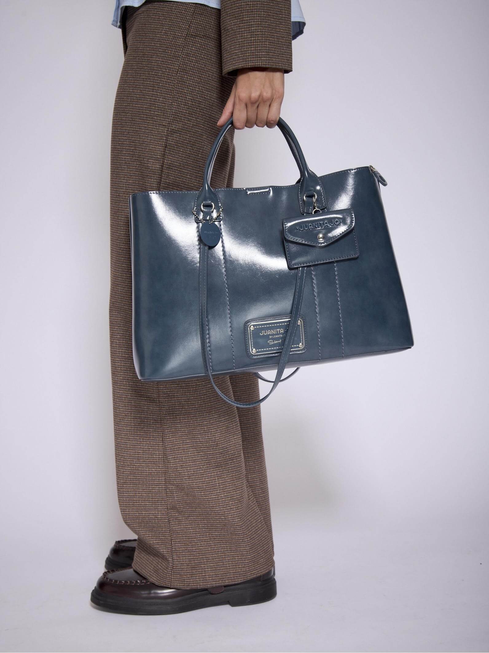 Cartera con porta Notebook Azul Worky