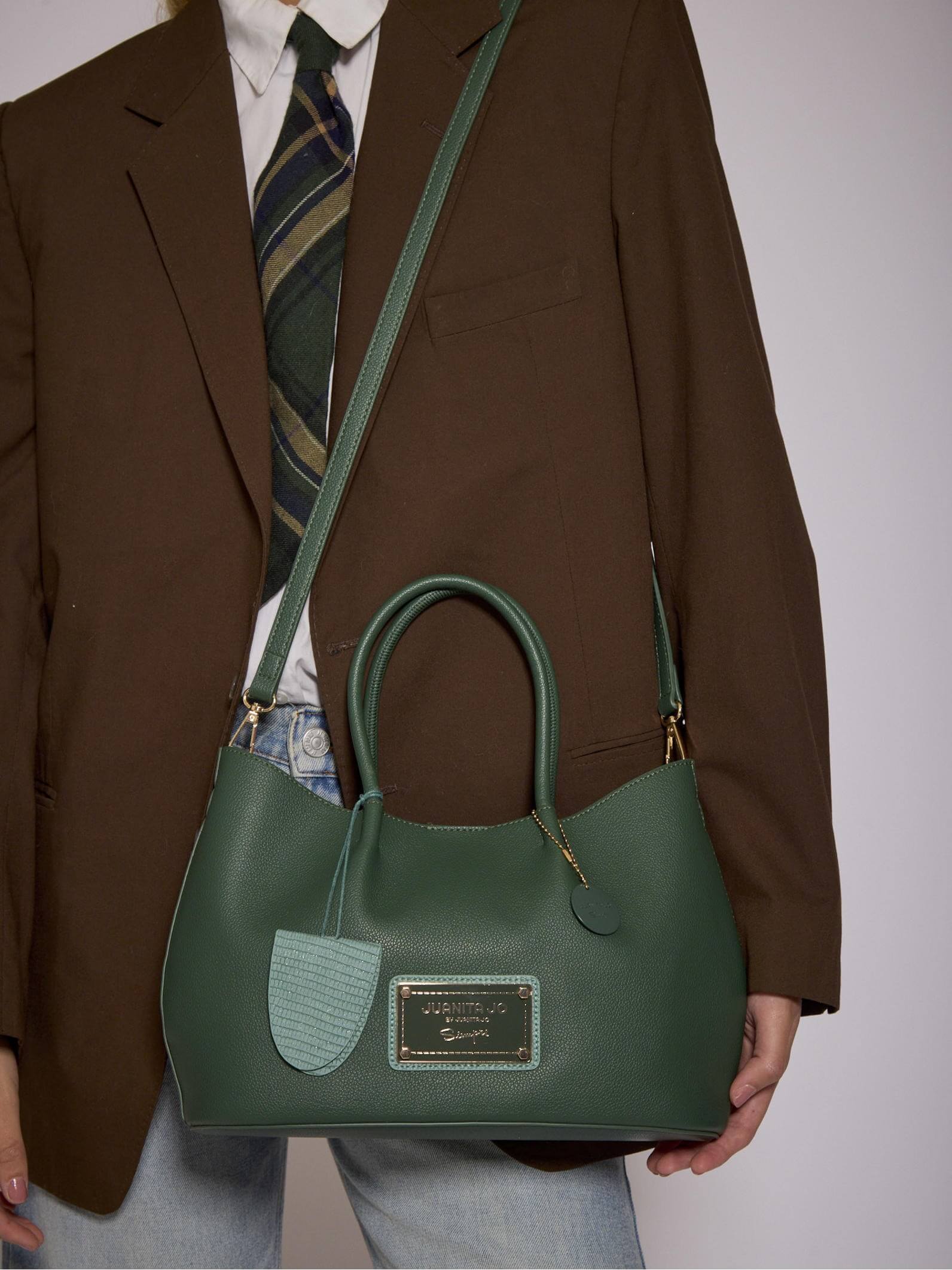 Cartera Shopper Verde Mediana Alma