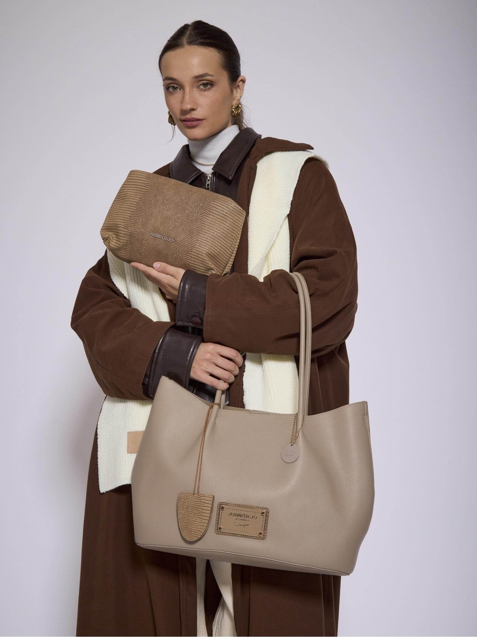 Cartera Shopper Visón Grande Alma