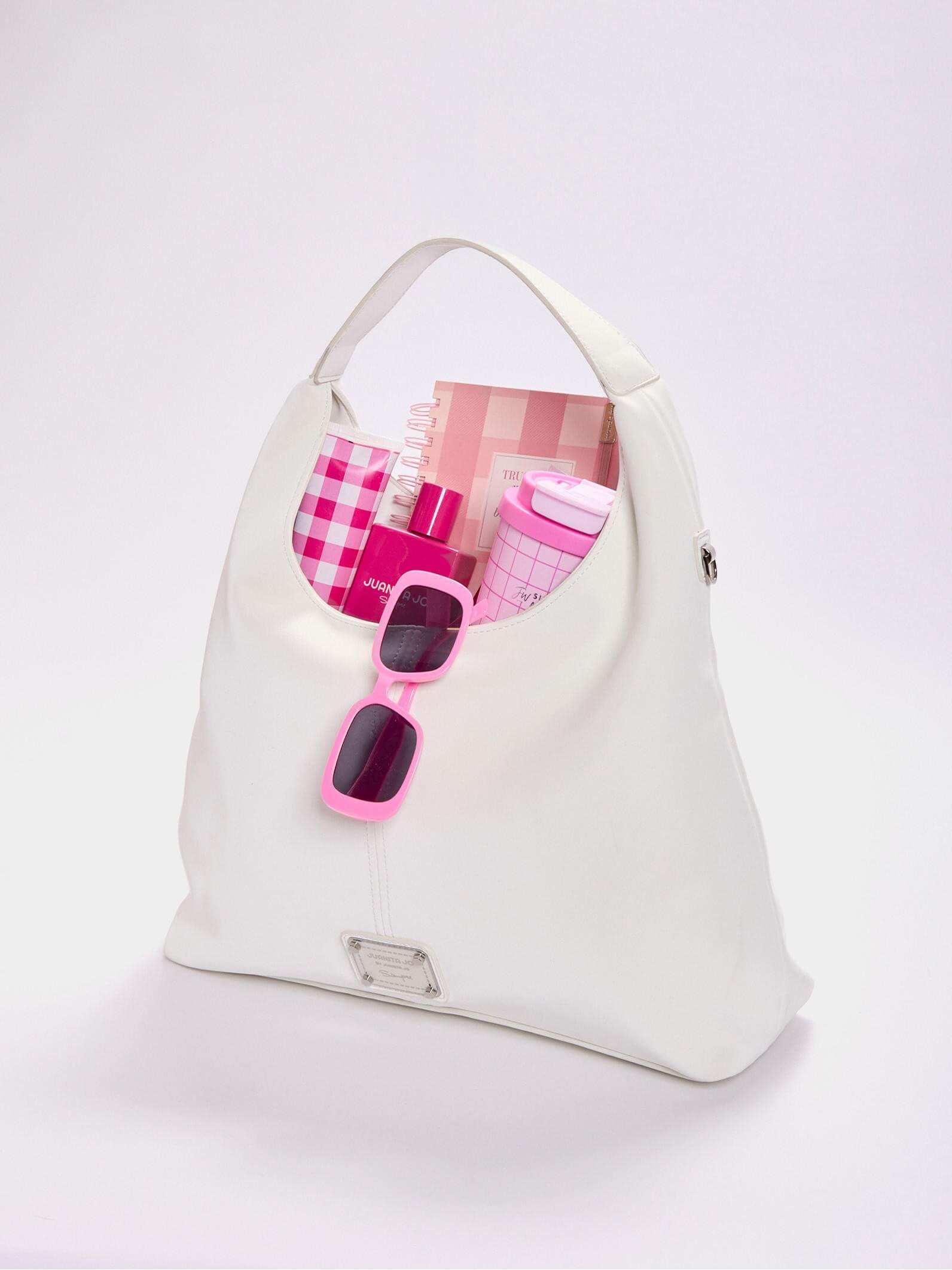 Cartera tipo Hobo Blanca Grande Nala