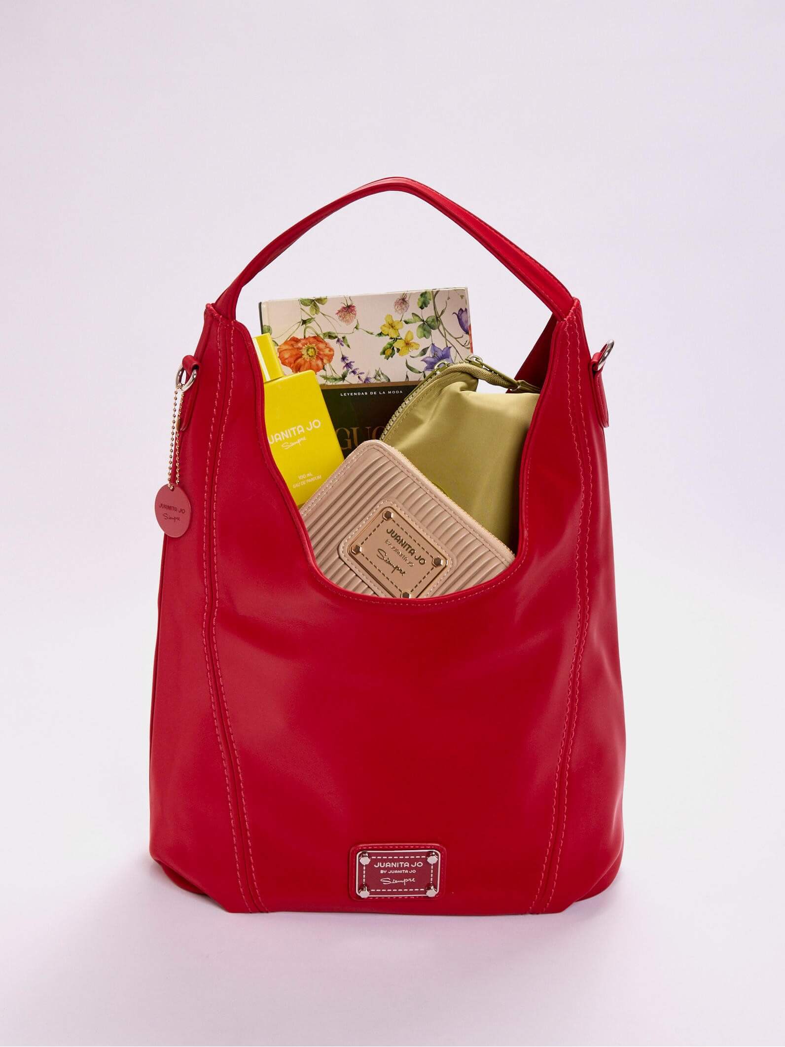 Cartera tipo Hobo Roja Mediana Nala