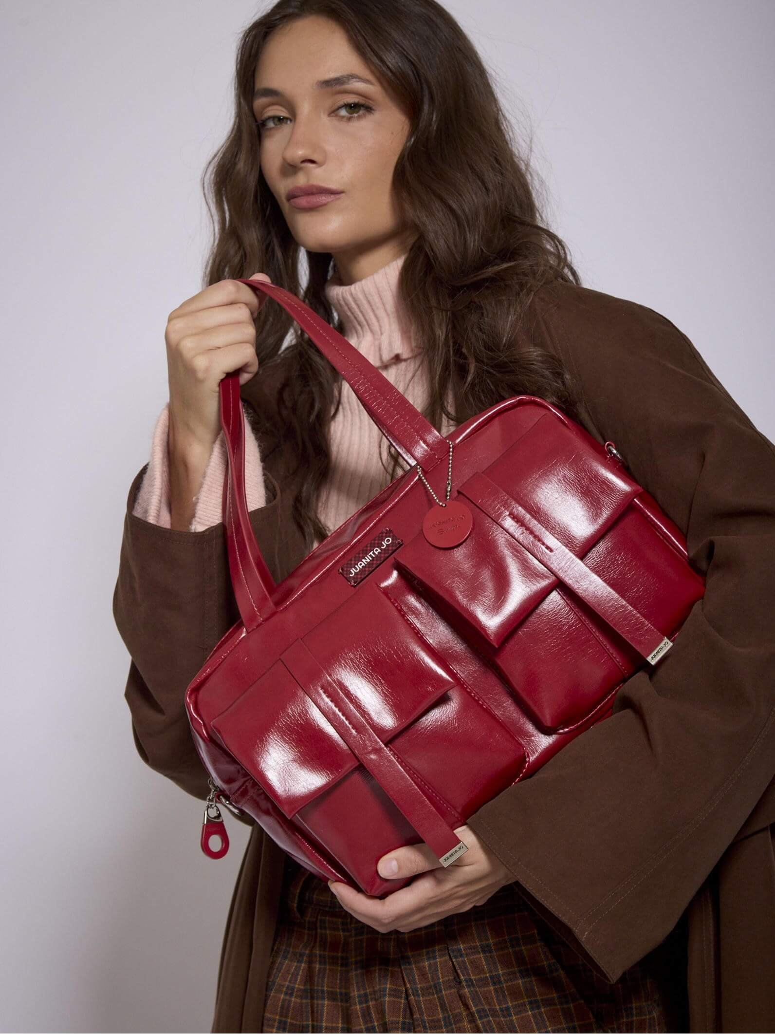 Cartera Grande Roja Roxie