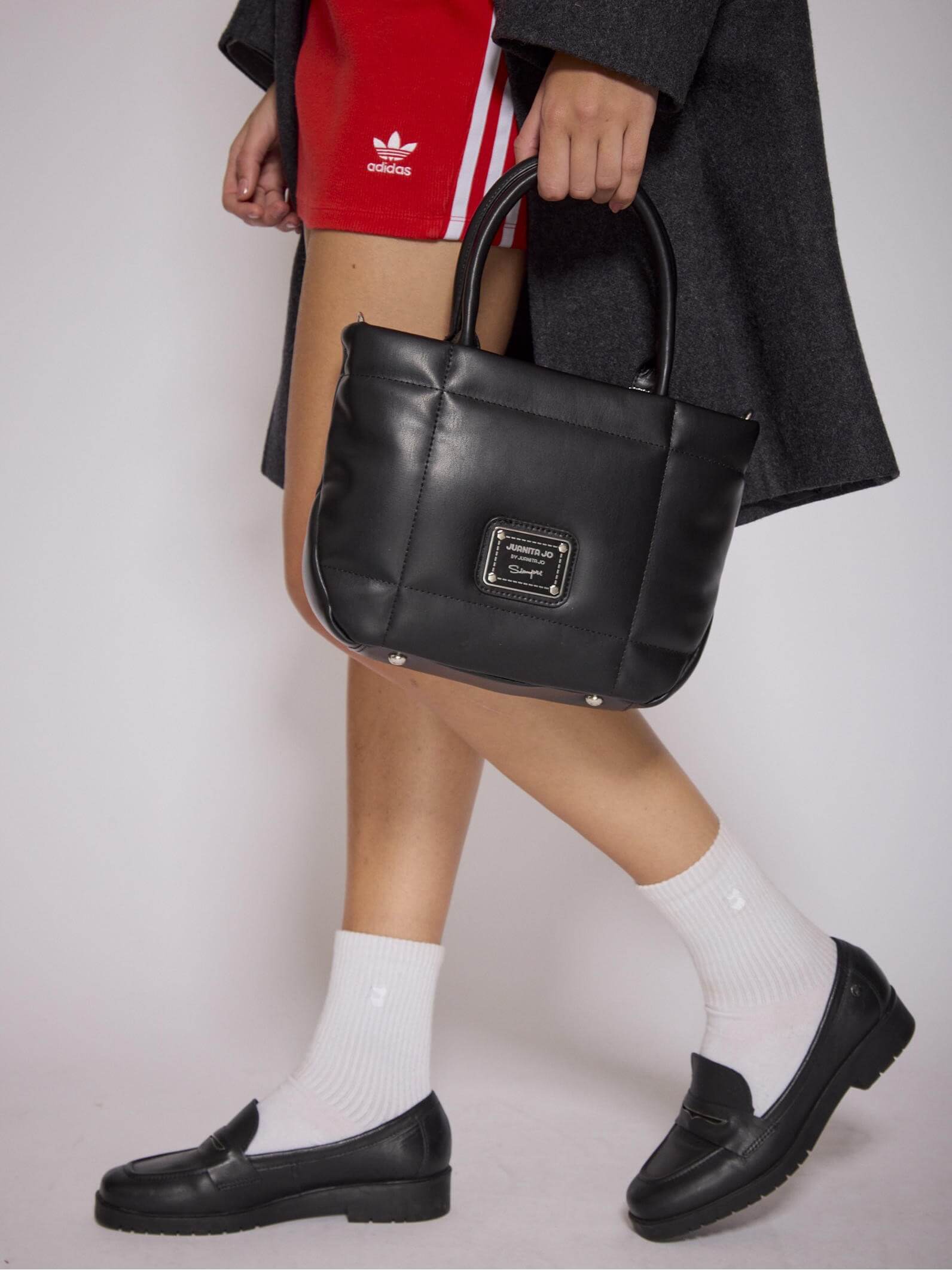 Cartera Negra Chica Puffer