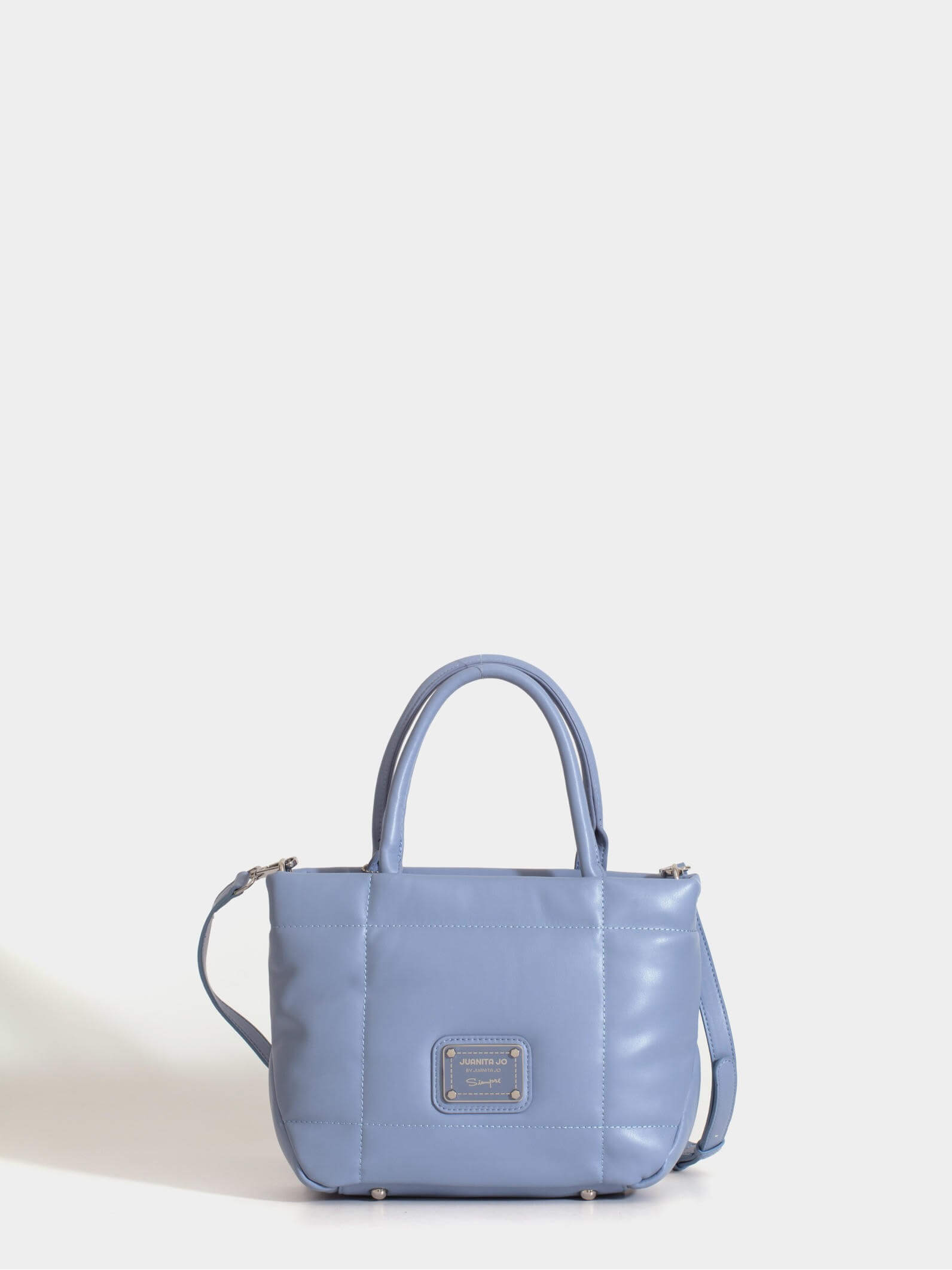 Cartera Chica Celeste Puffer