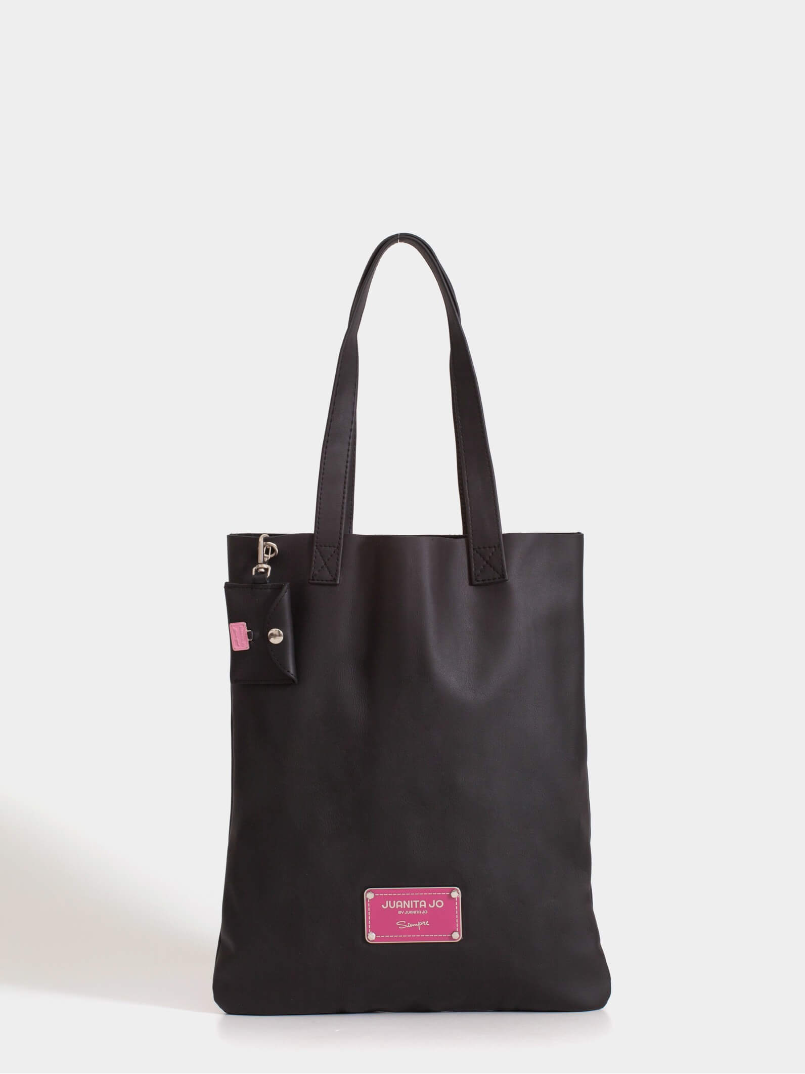 Tote Bag Negra de Cuero Génova
