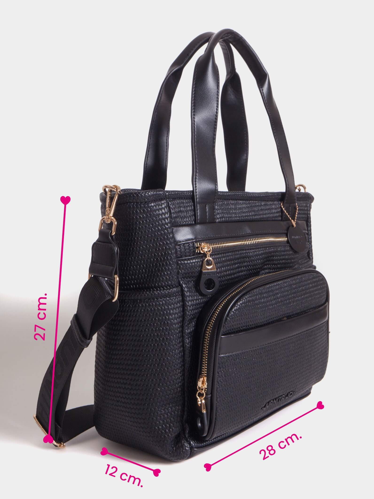 Cartera Negra Mediana Diana