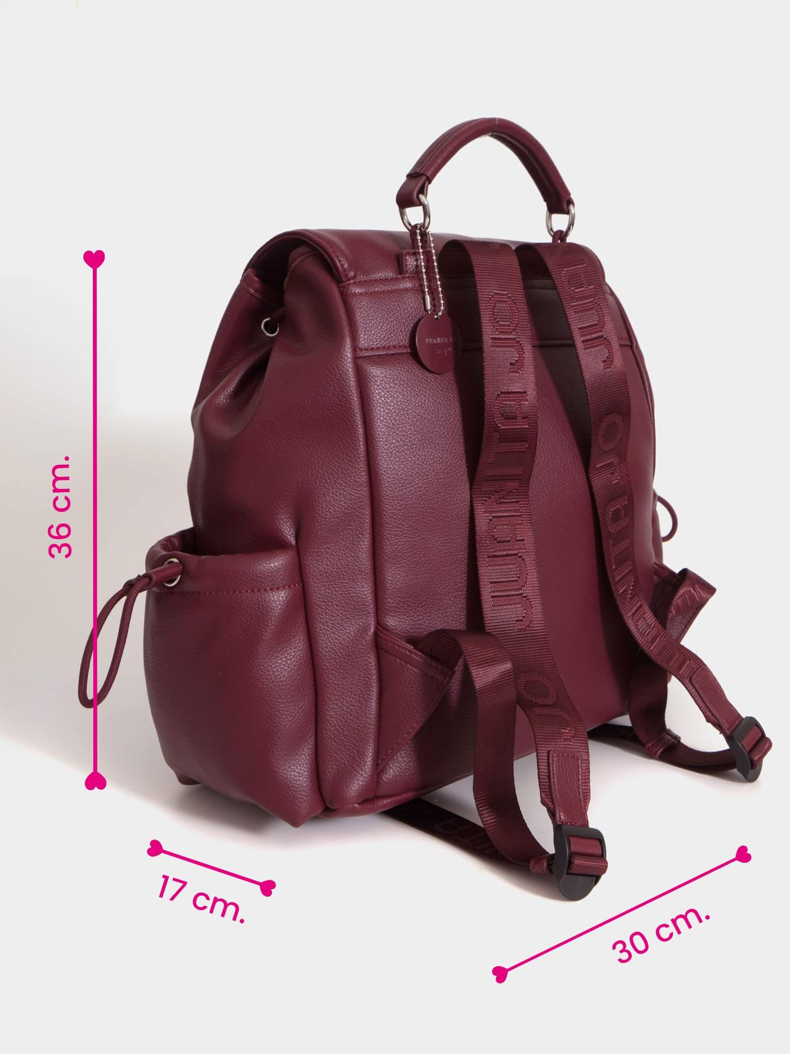 Mochila para notebook 14" bordó mediana Hadar