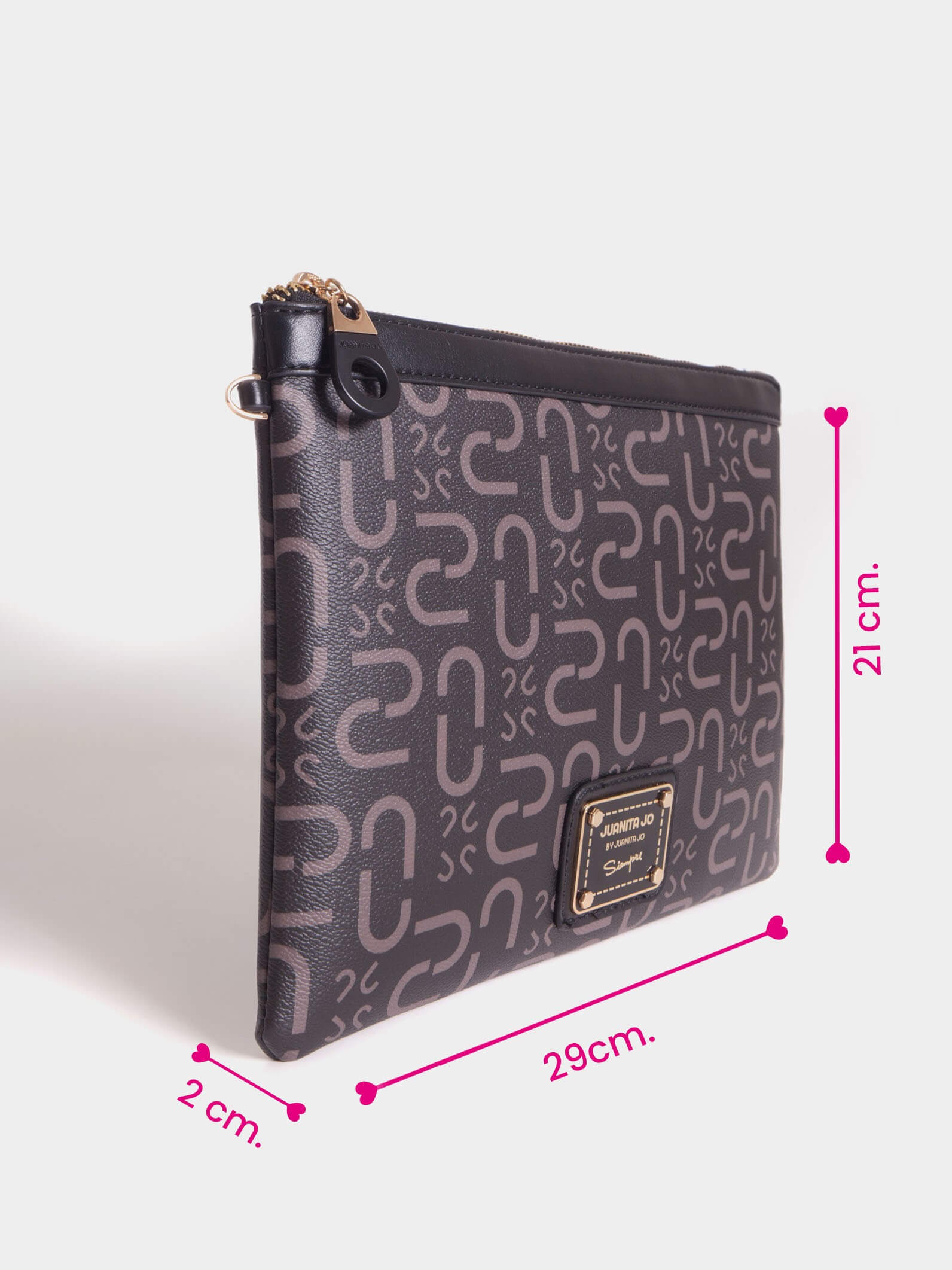 Sobre de Mano con herrajes dorados Monogram