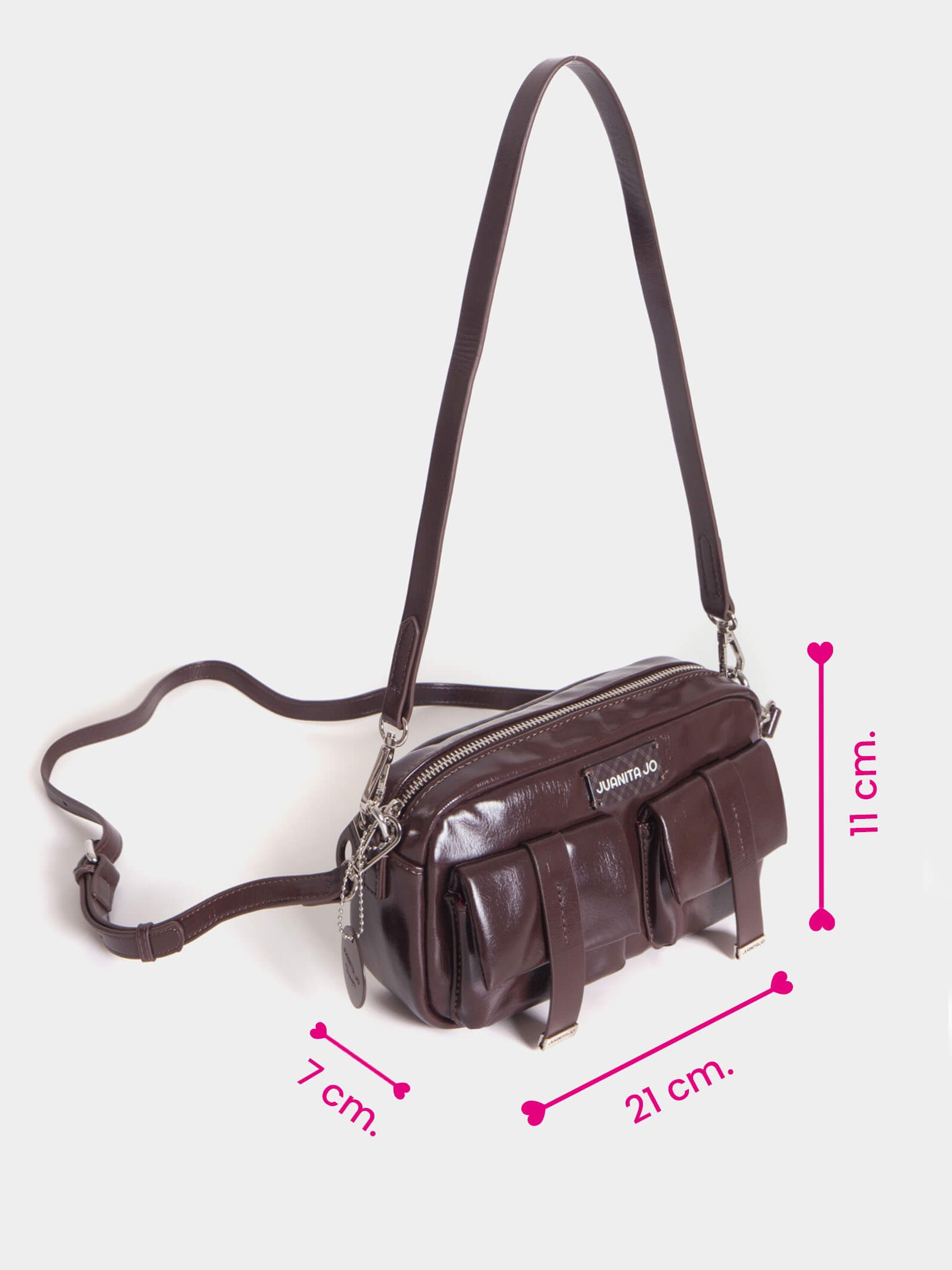 Cartera Bandolera color Cacao Roxie