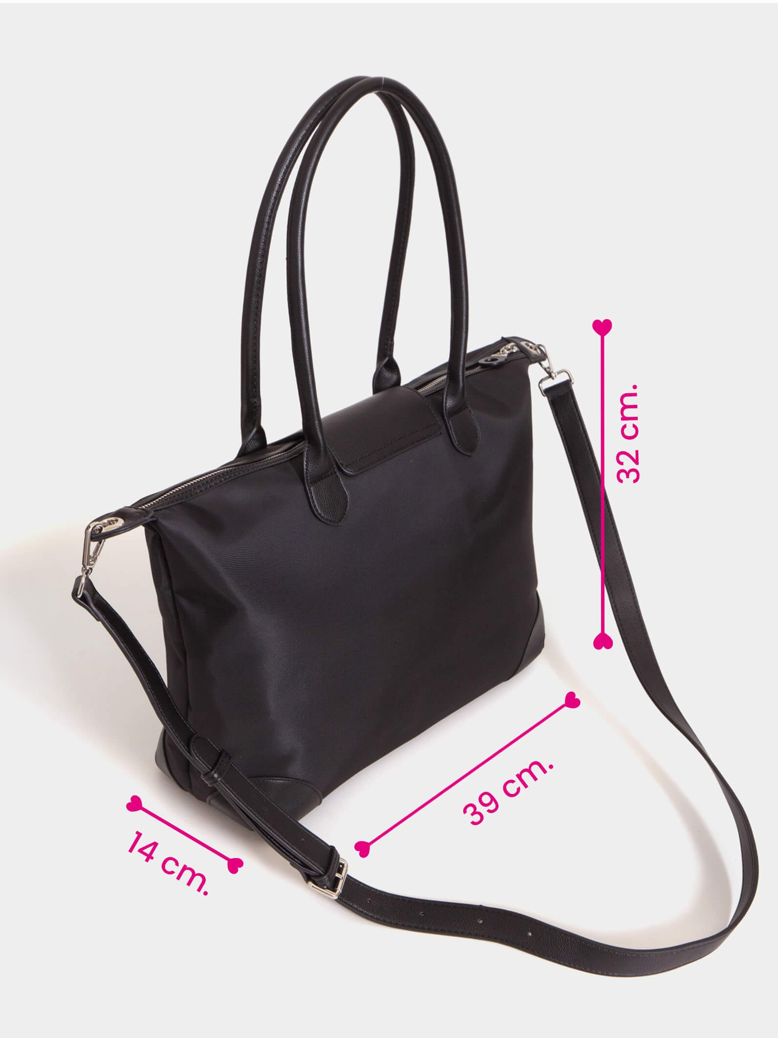 Cartera negra tipo Maletín Porta Notebook 14" Mara