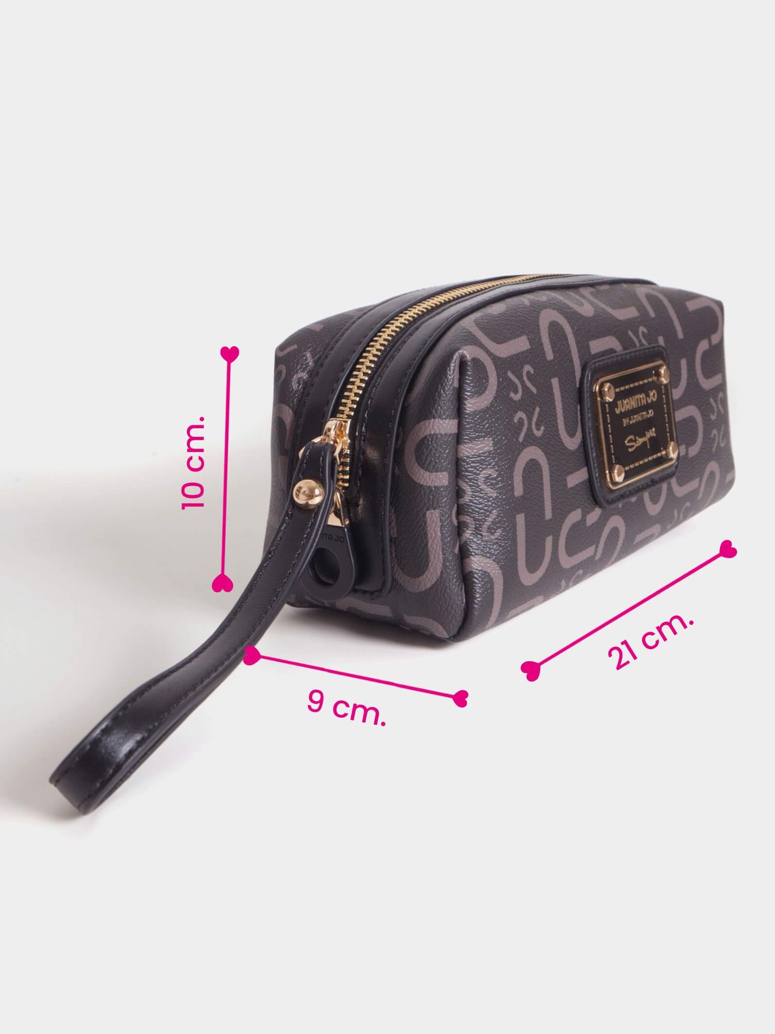 Neceser con herrajes dorados Monogram