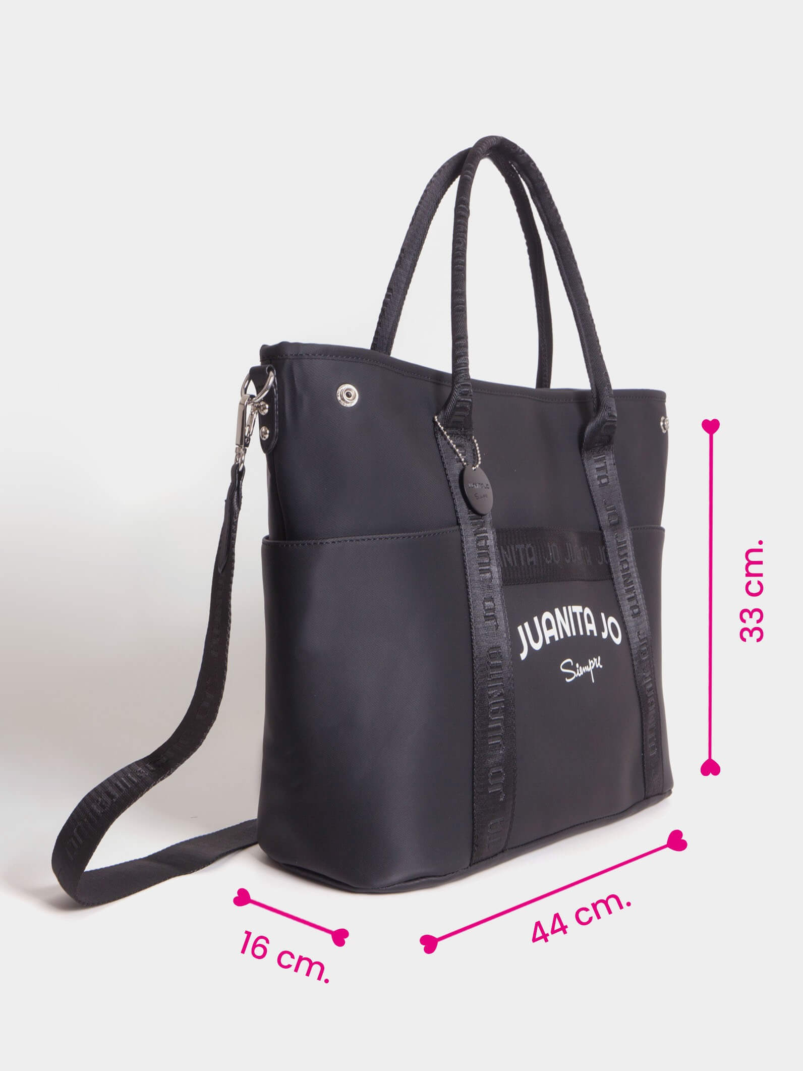 Cartera Negra Grande Fio