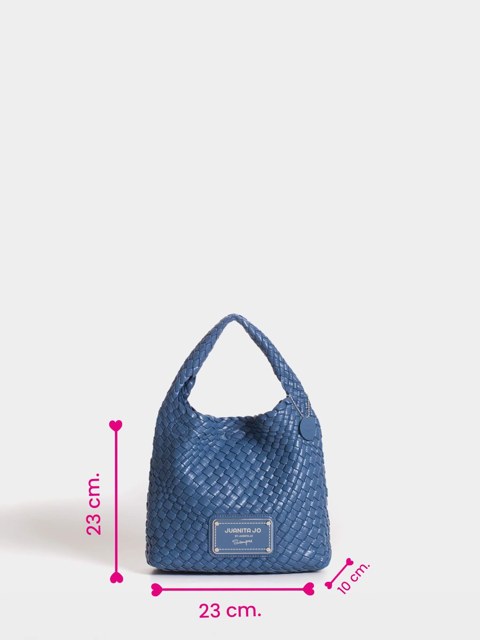 Cartera Azul Chica Lazo