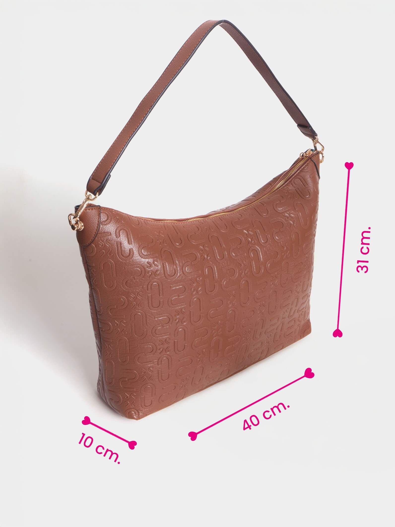 Cartera porta Notebook color Chocolate Monogram