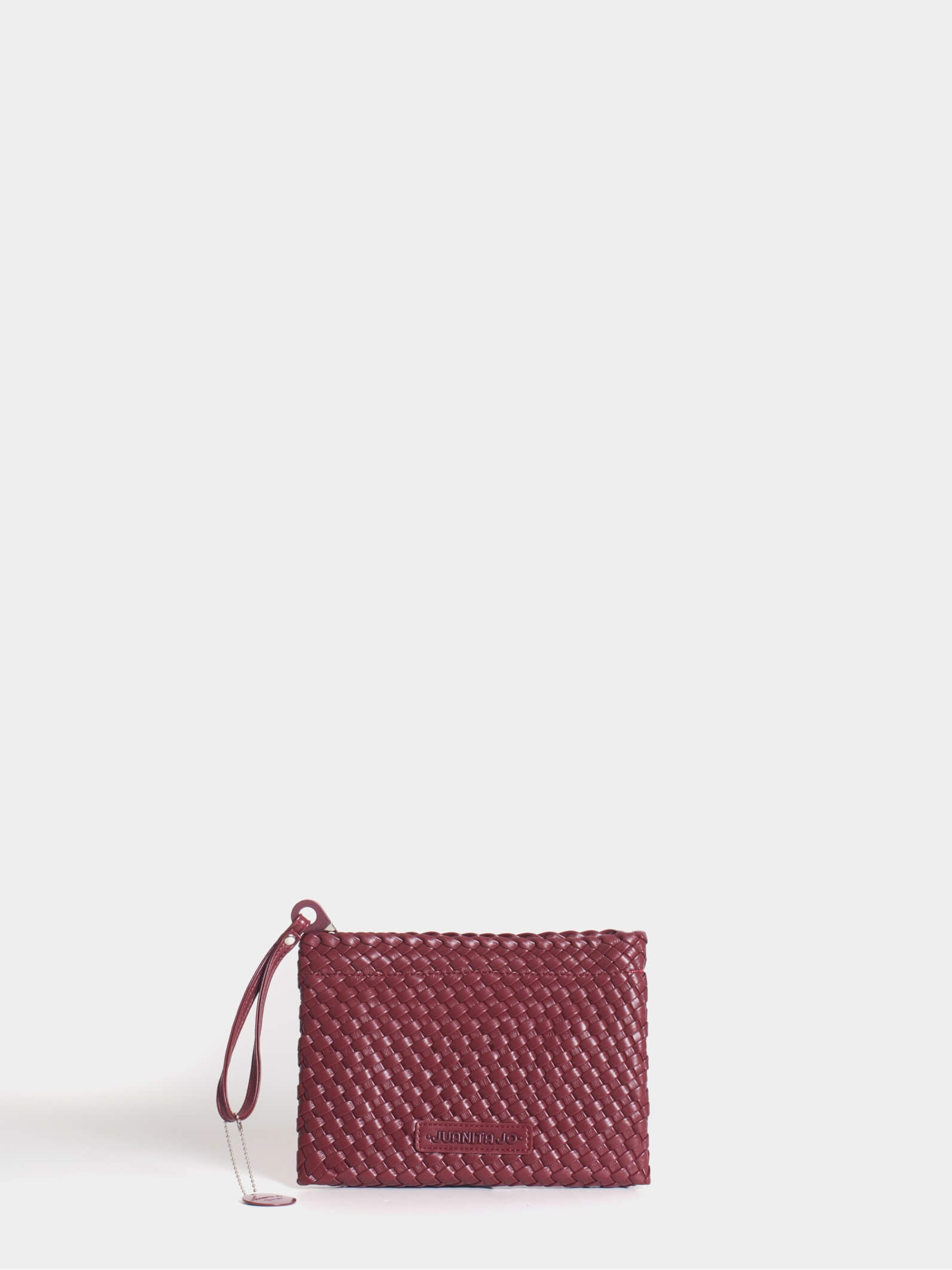 Set Lazo: Cartera mediana + Sobre pouch rectangular Bordó