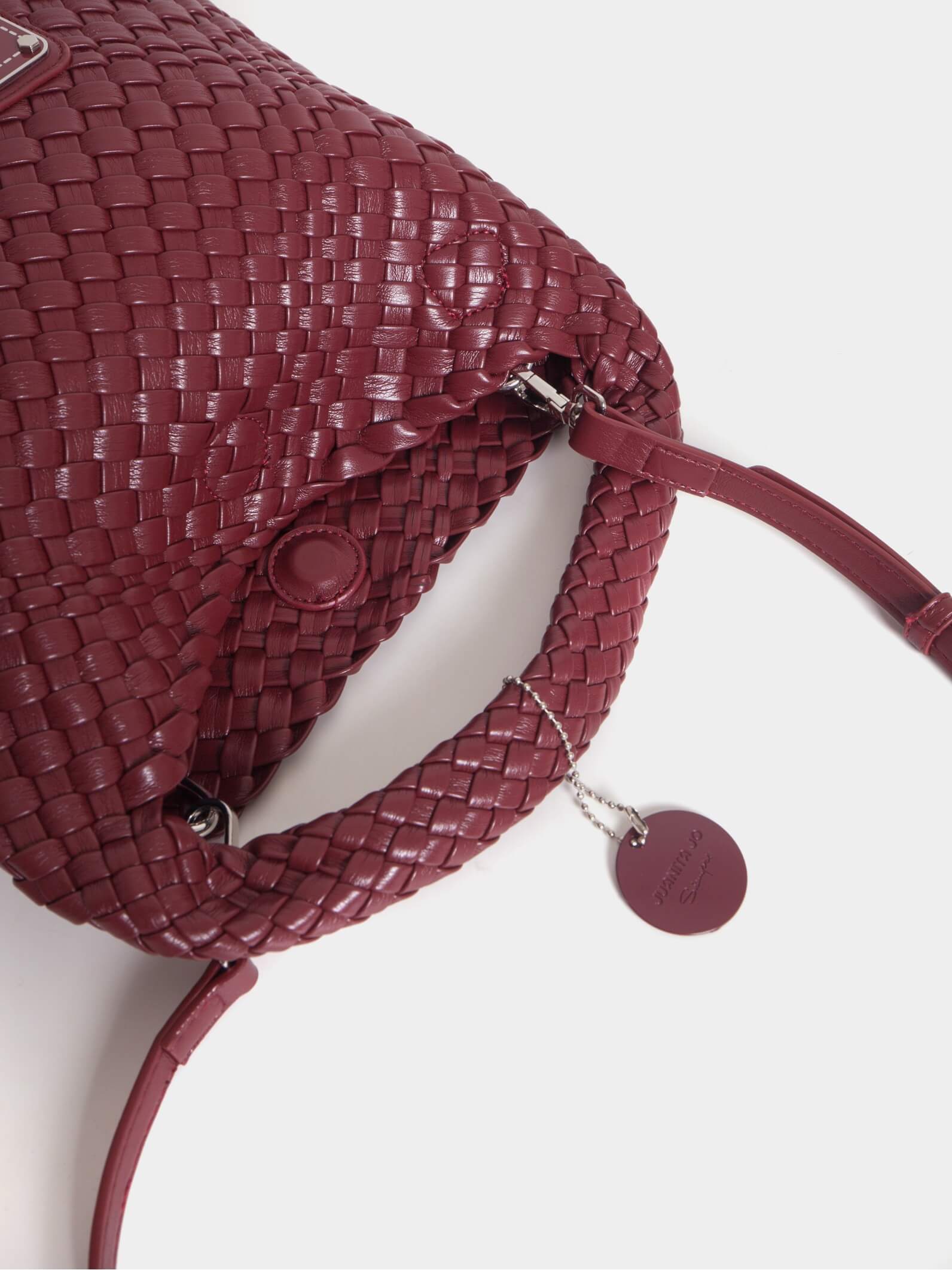 Set Lazo: Cartera chica + Sobre pouch cuadrado Bordó
