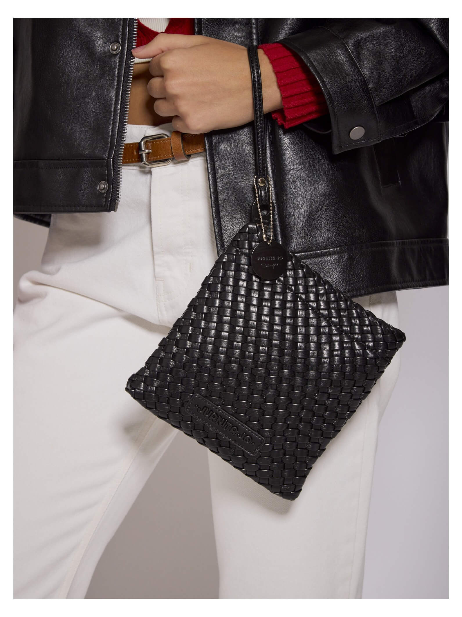 Set Lazo: Cartera chica + Sobre pouch cuadrado Negro