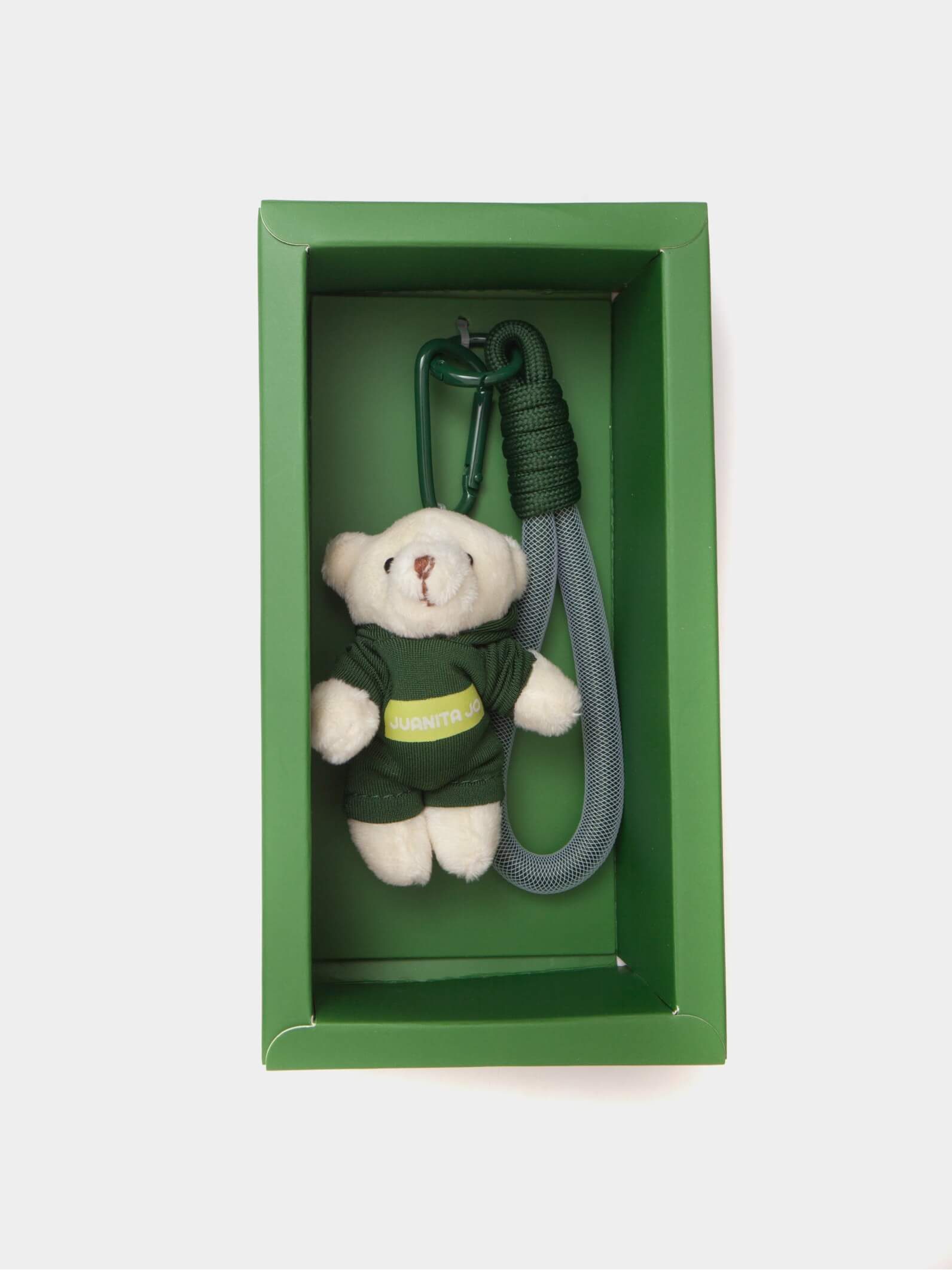 Llavero Charm Oso Peluche Verde Tomy