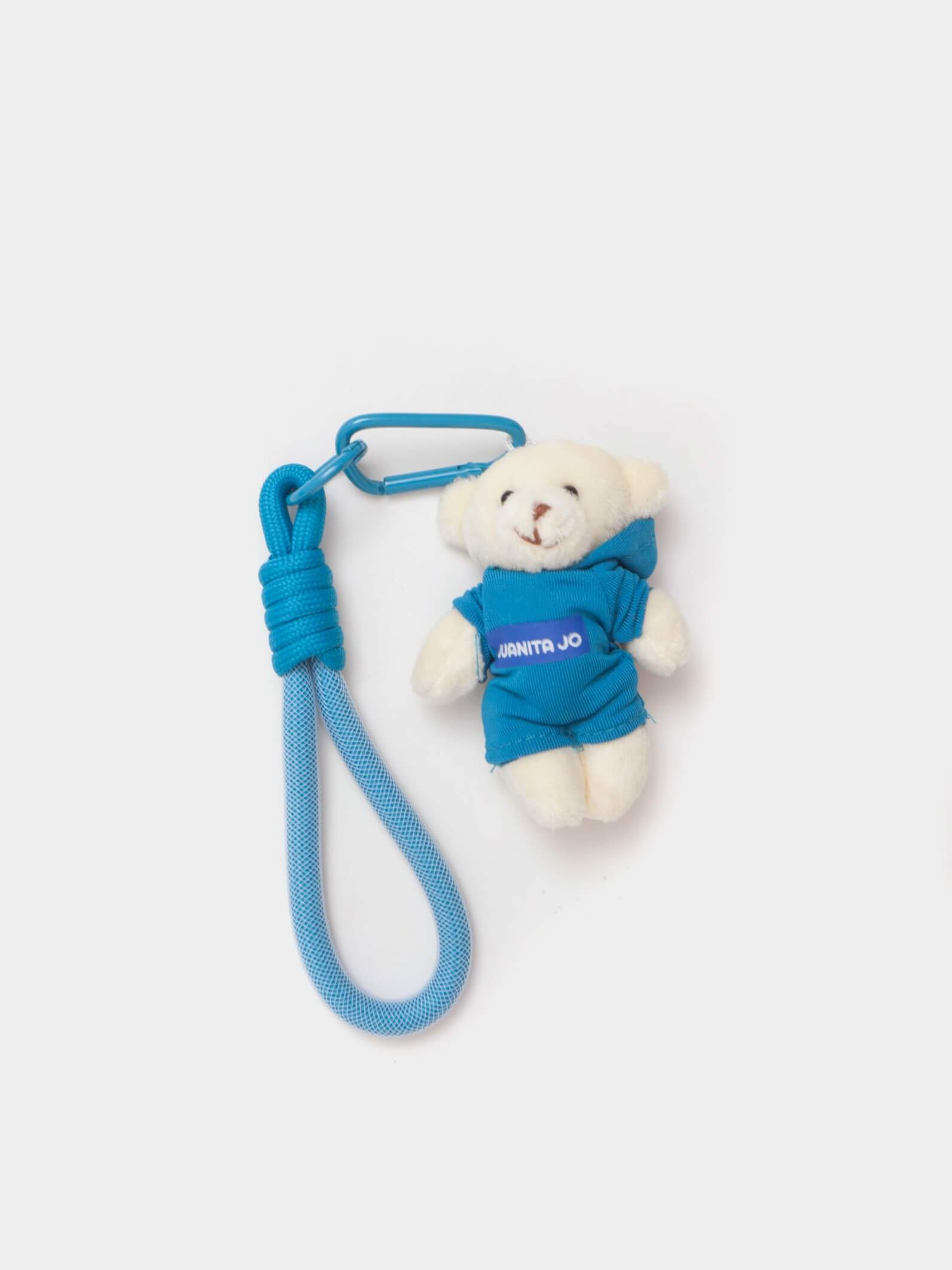 Llavero Charm Oso Peluche Celeste Manu