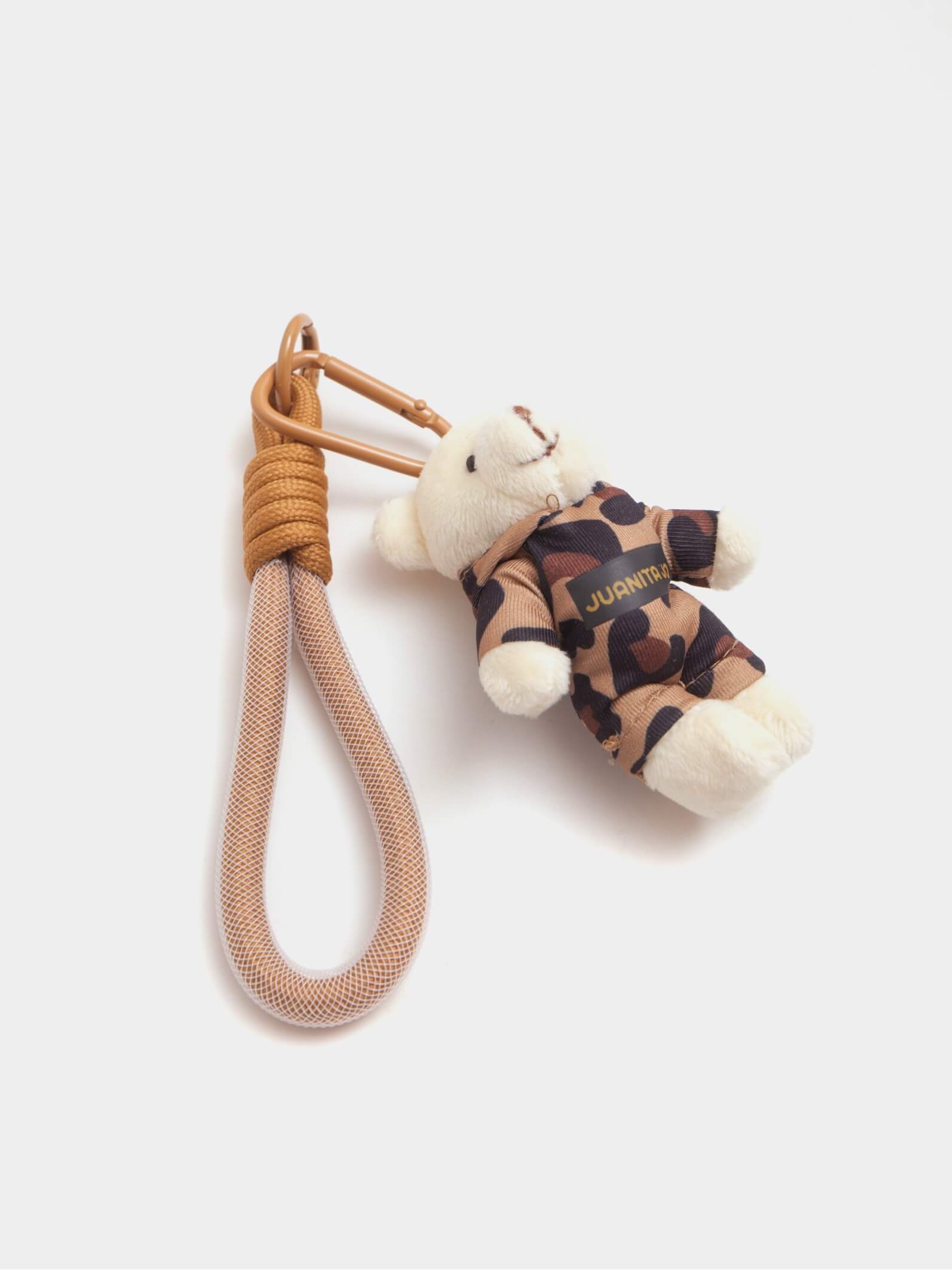 Llavero Charm Oso Peluche Print León