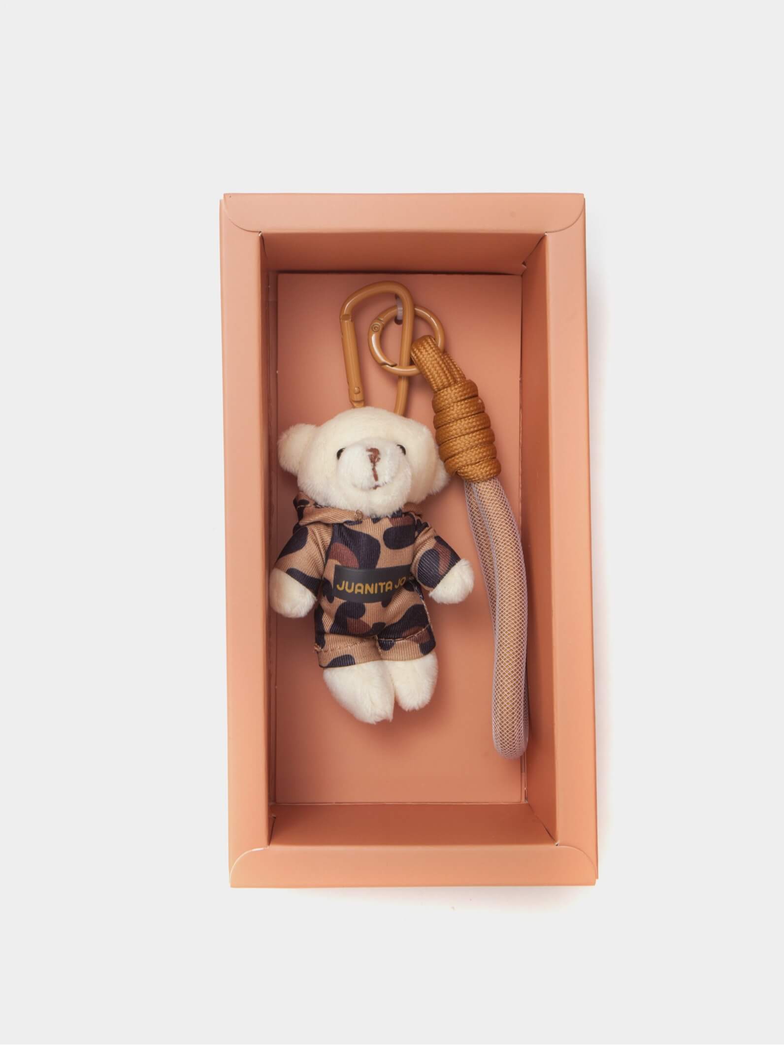 Llavero Charm Oso Peluche Print León