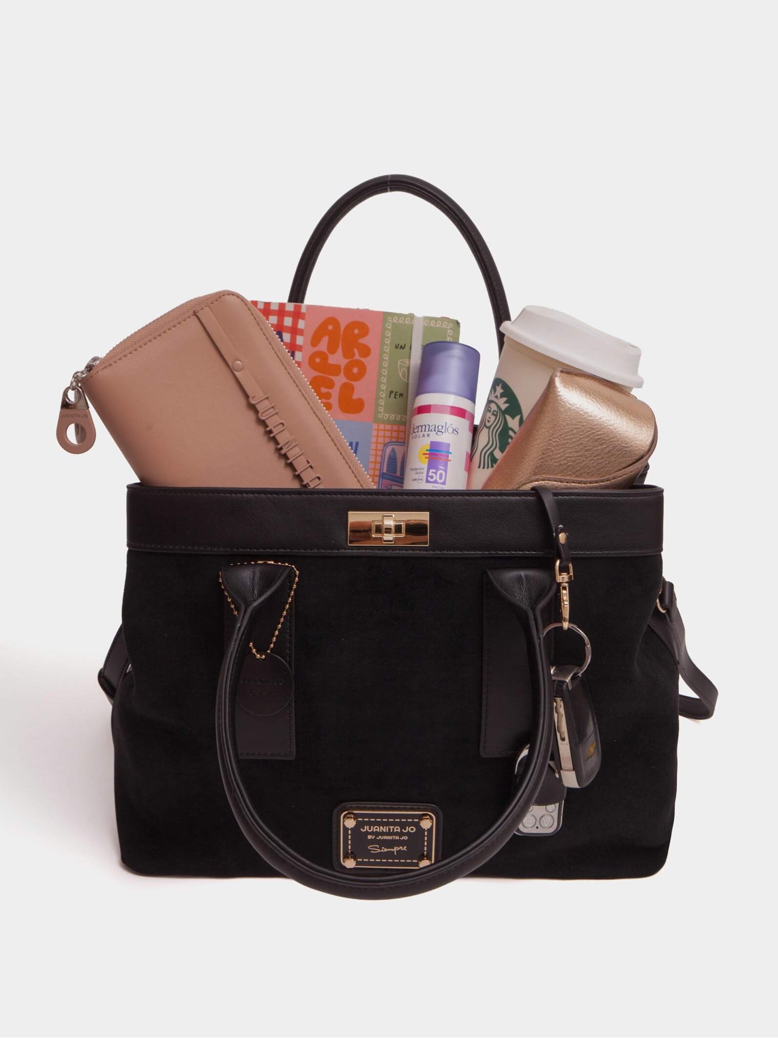 Cartera de Mano Negra Virginia