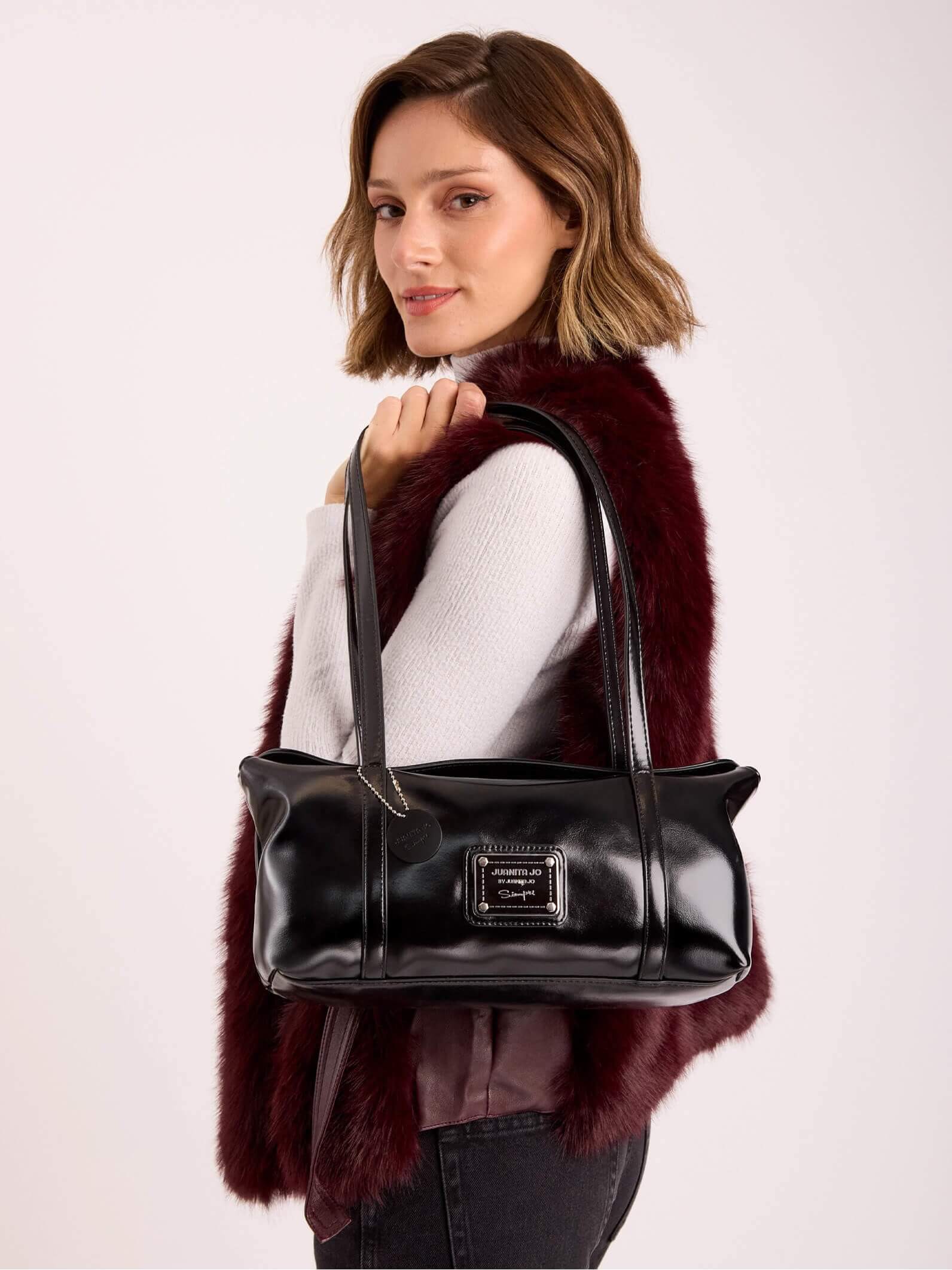 Cartera Baguette Negra Carrie Easy
