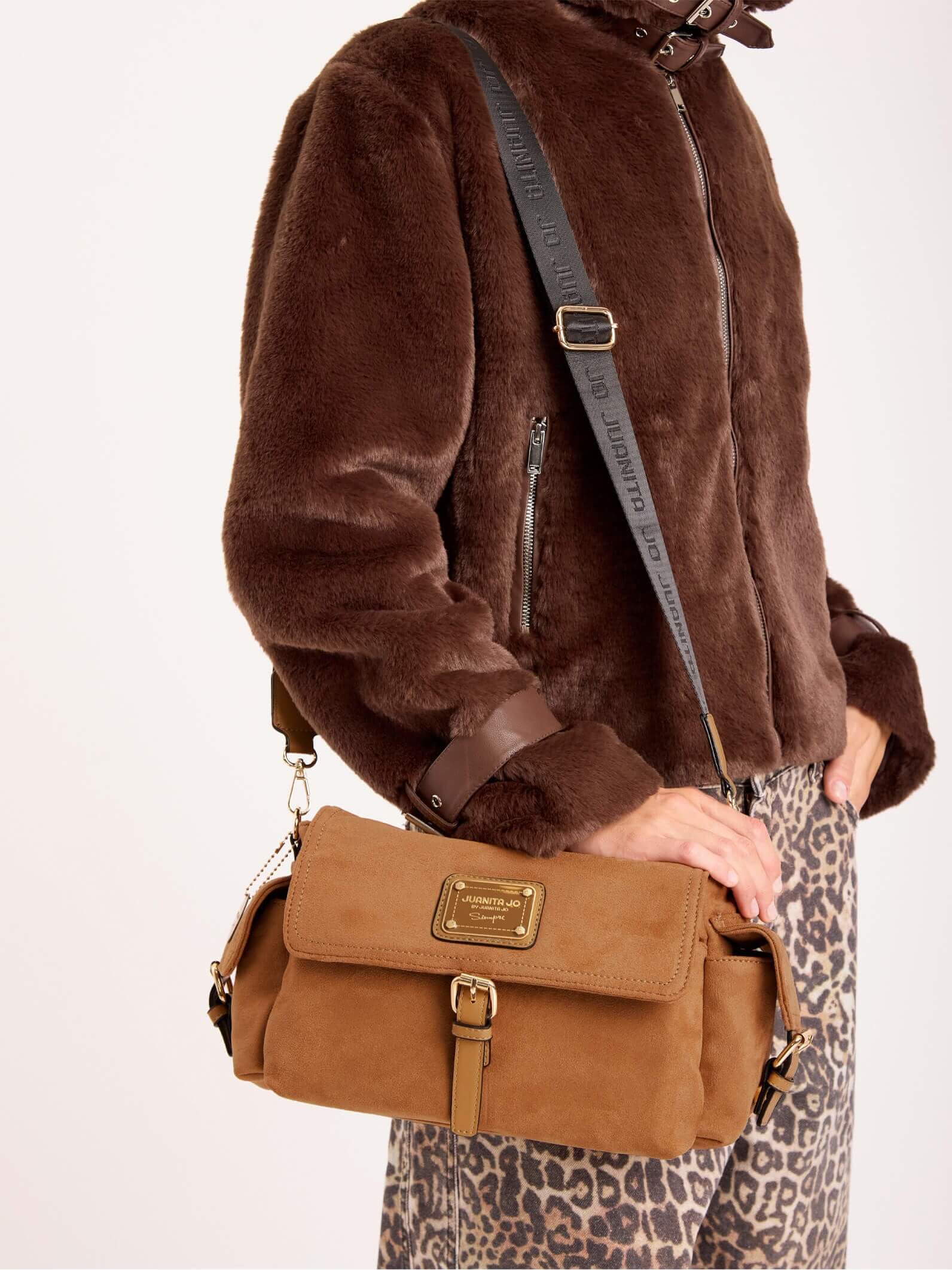 Cartera y Bandolera Camel Montana