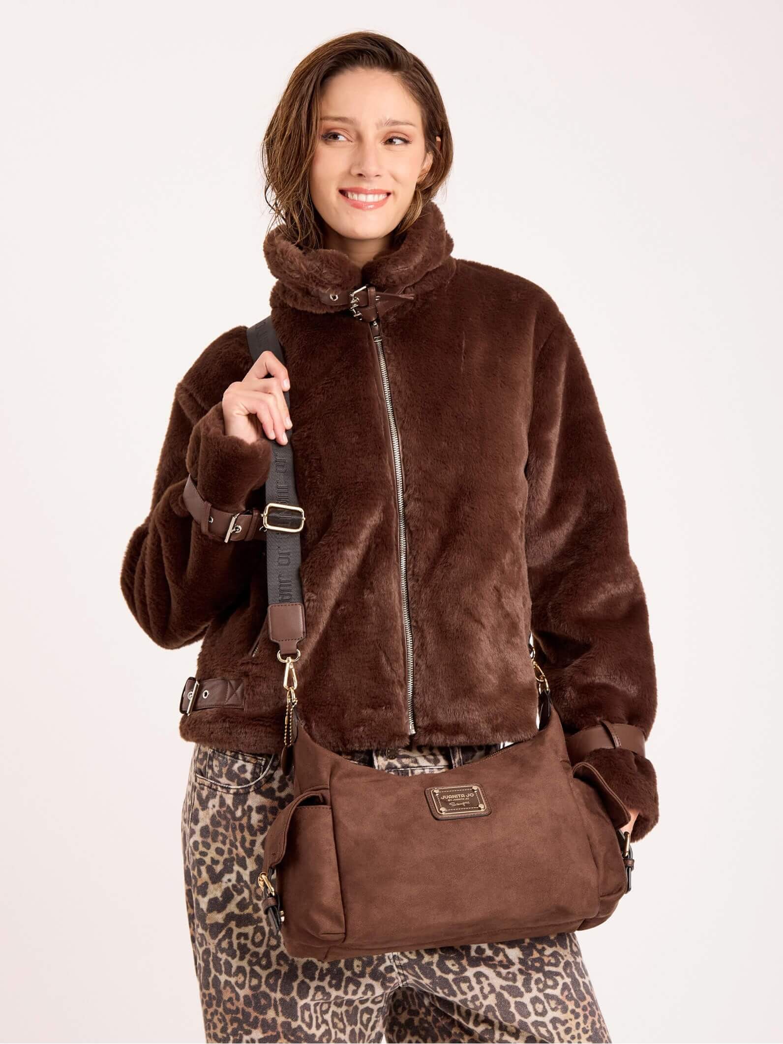 Cartera de Hombro Chocolate Montana