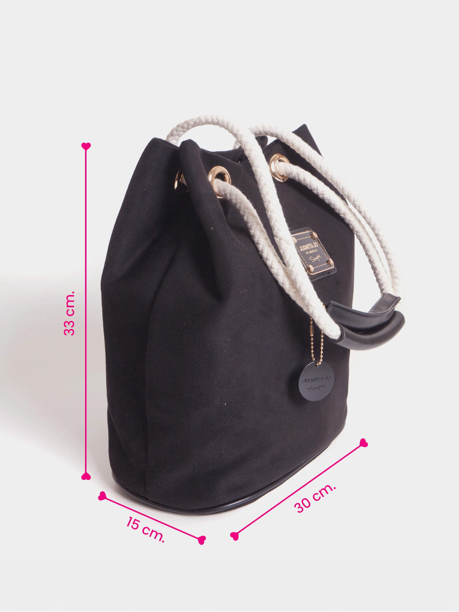 Cartera Bucket Negra Montana