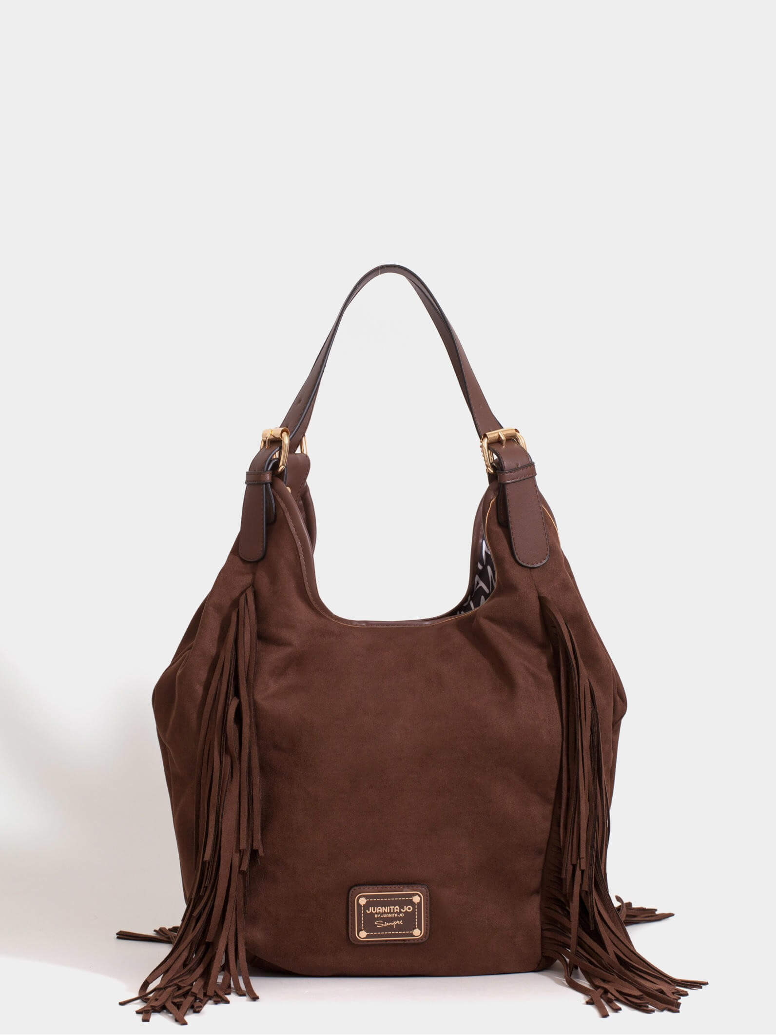 Cartera Flecos Mediana Chocolate Montana