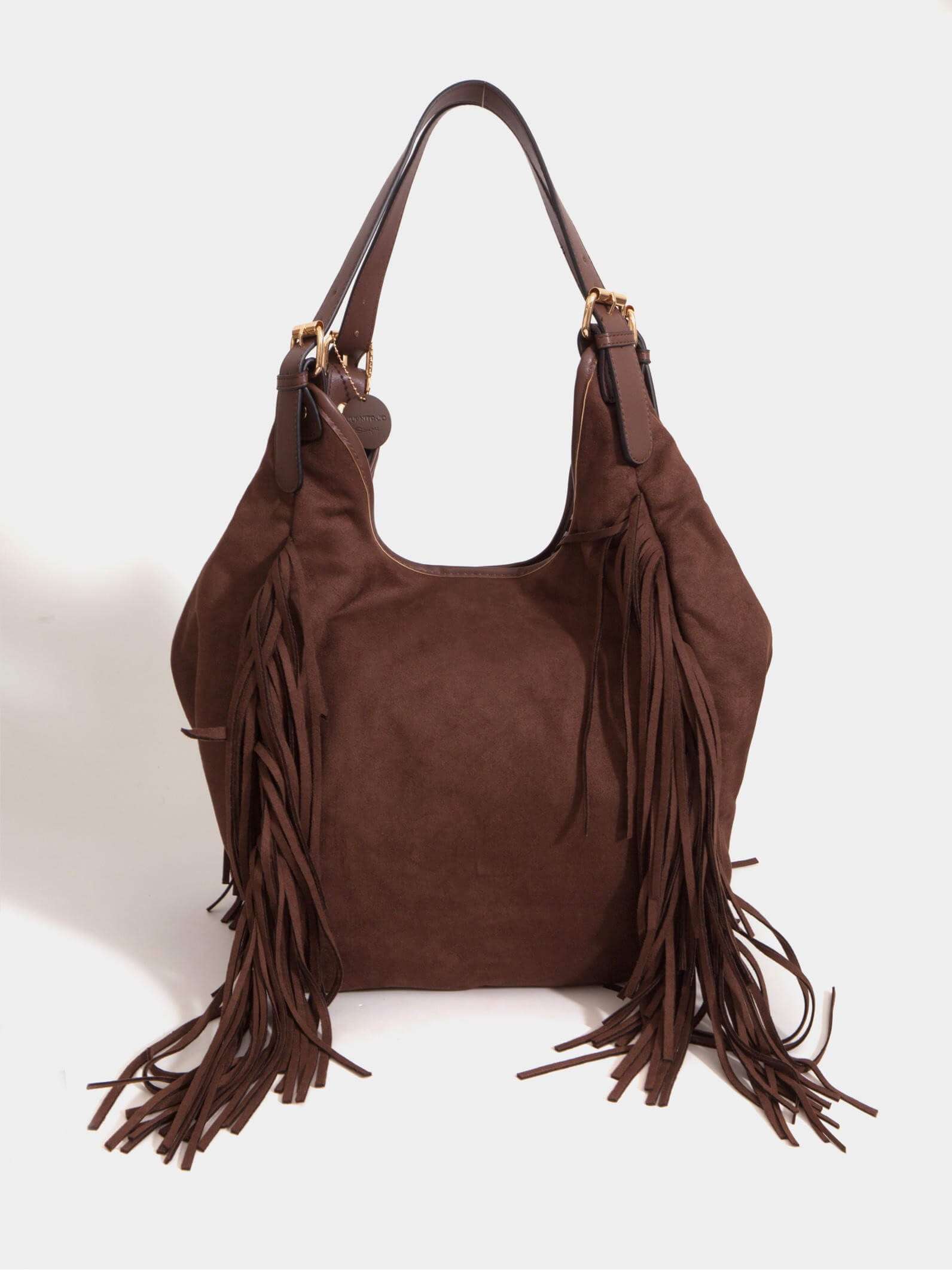 Cartera Flecos Mediana Chocolate Montana