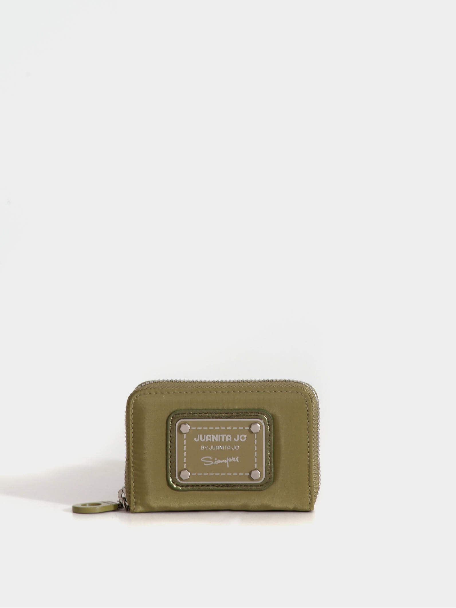 Tarjetero verde abanico de novytex con chapa