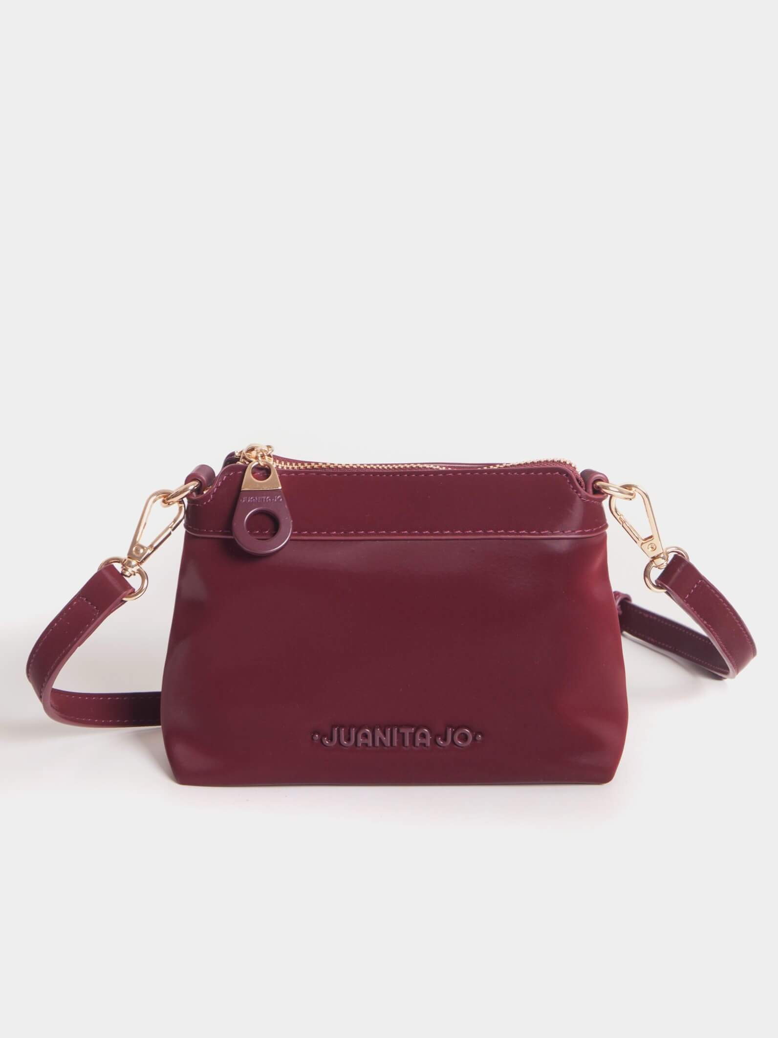 Cartera de mano y Minibag Meryl Bordó