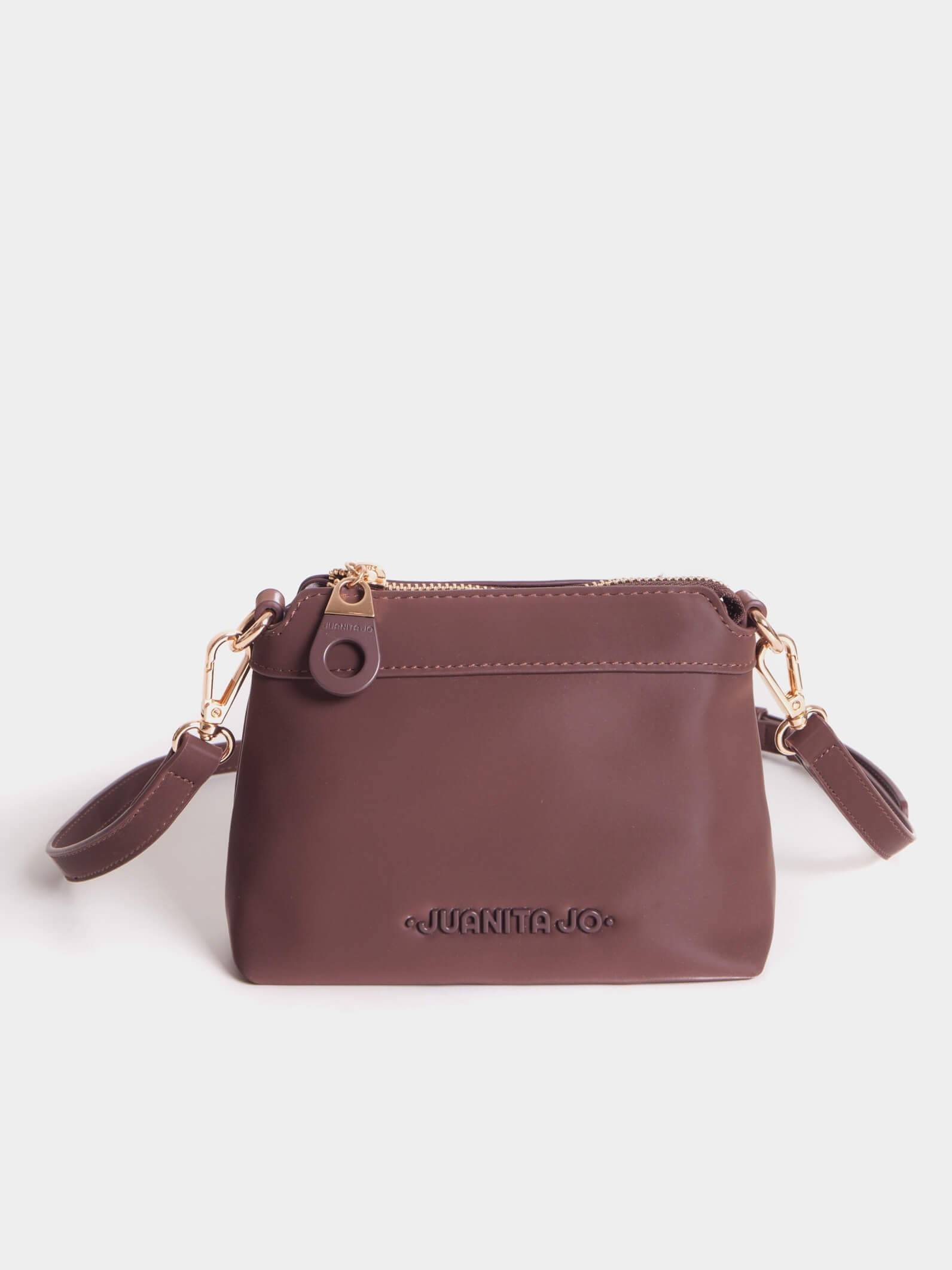 Cartera de mano y Minibag Meryl Chocolate