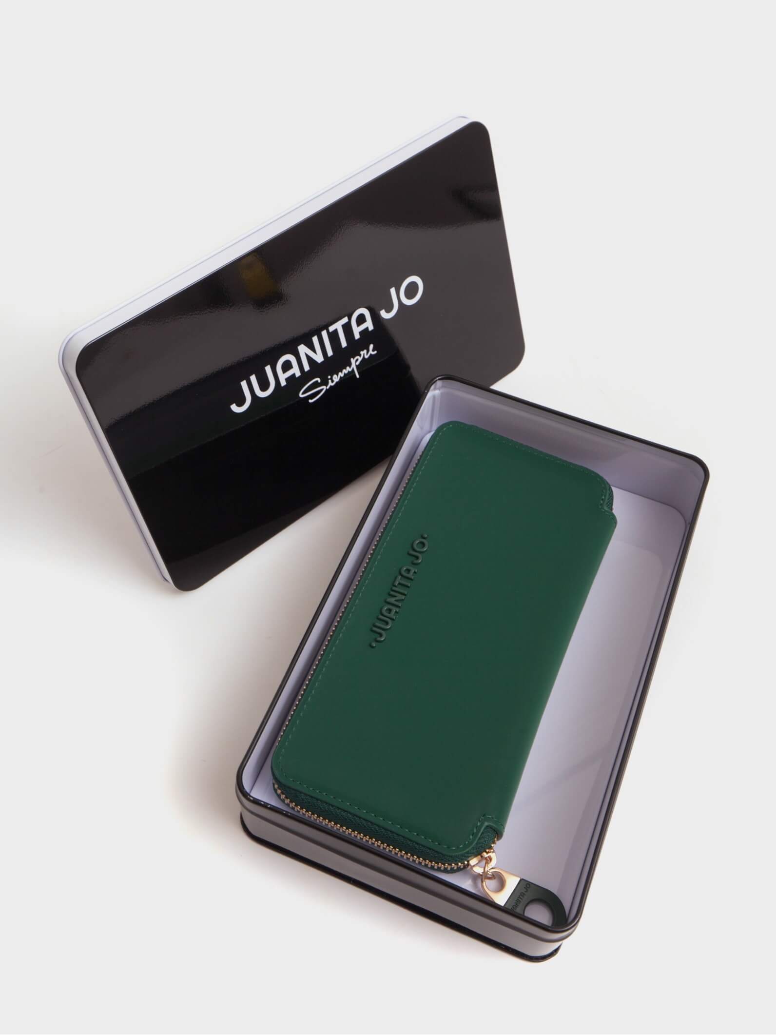 Billetera mediana Verde