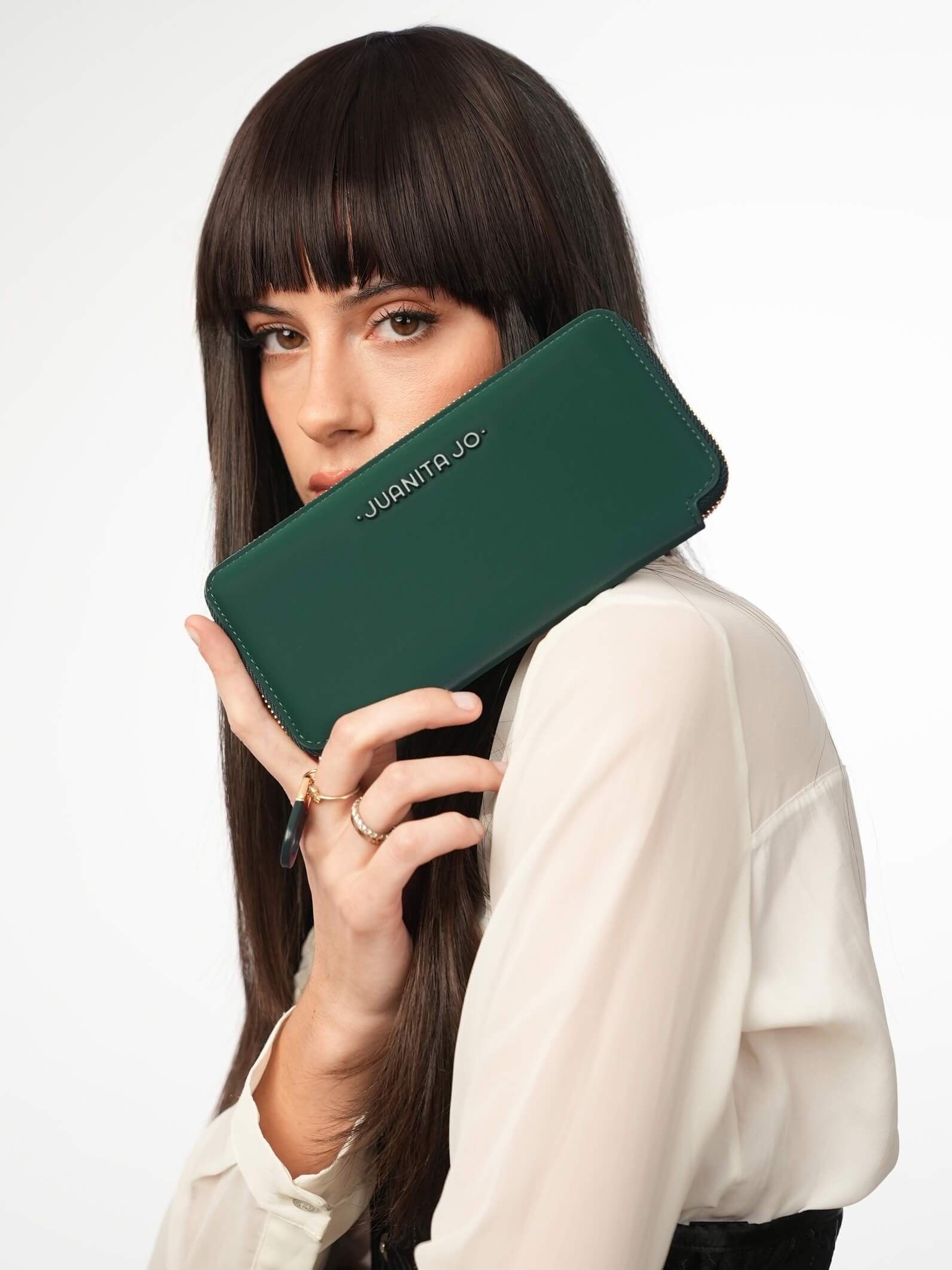 Billetera mediana Verde
