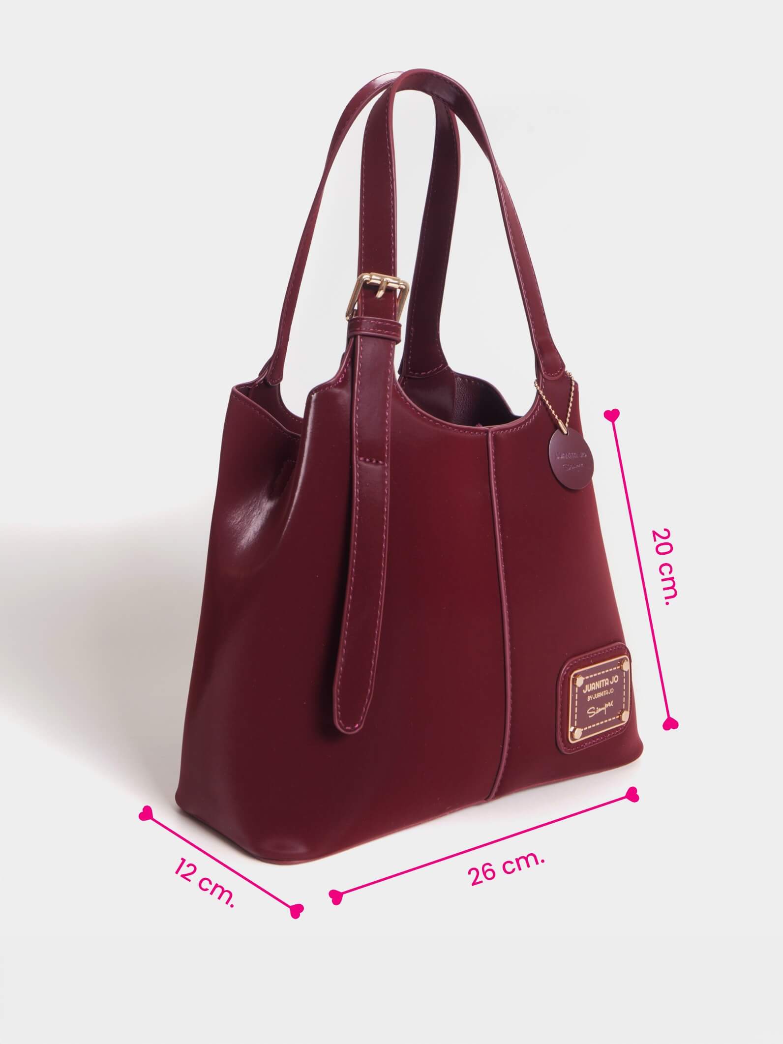 Cartera de mano y Minibag Meryl Bordó