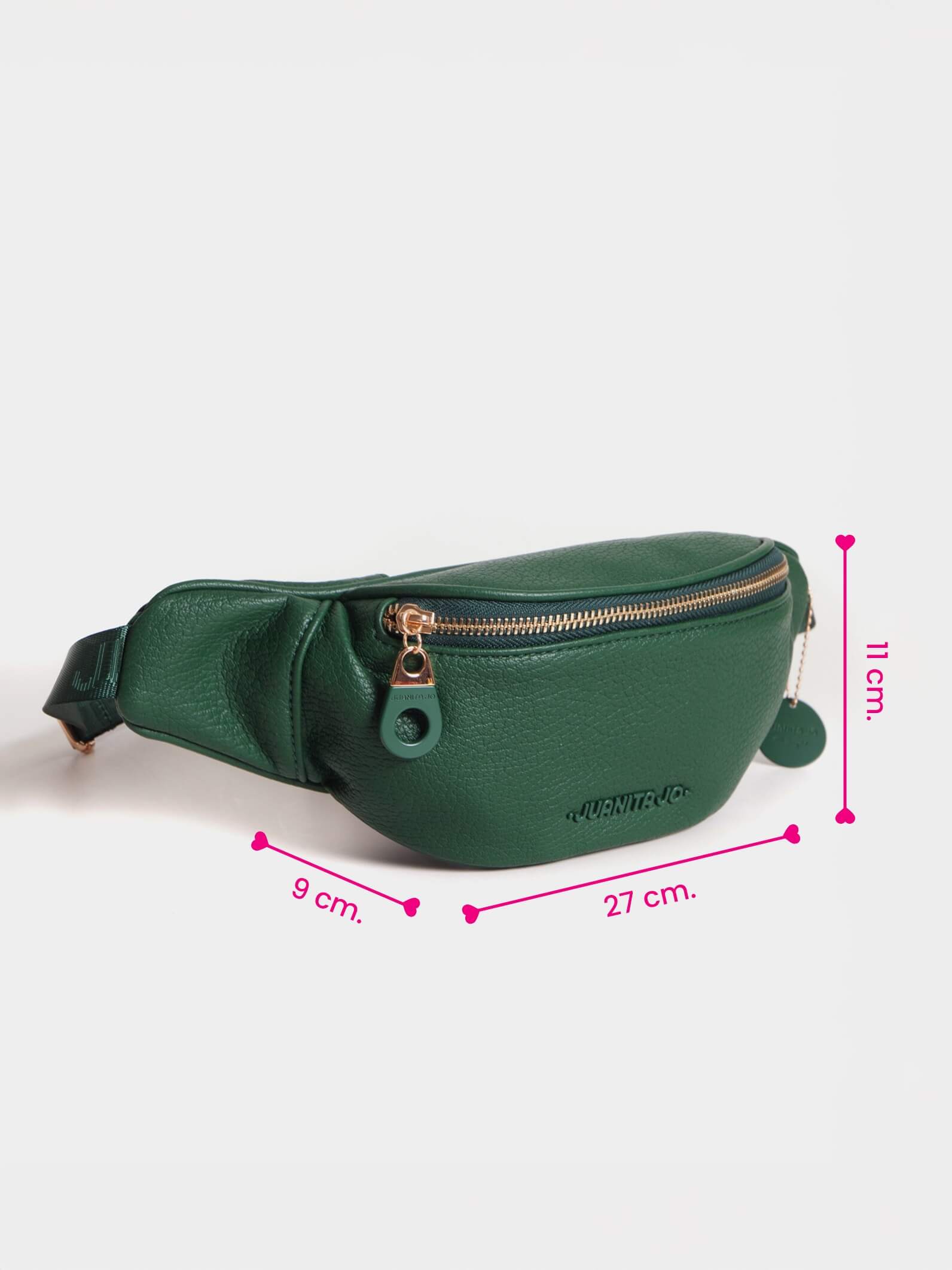 Riñonera Verde Revel con bolsillo antirrobo