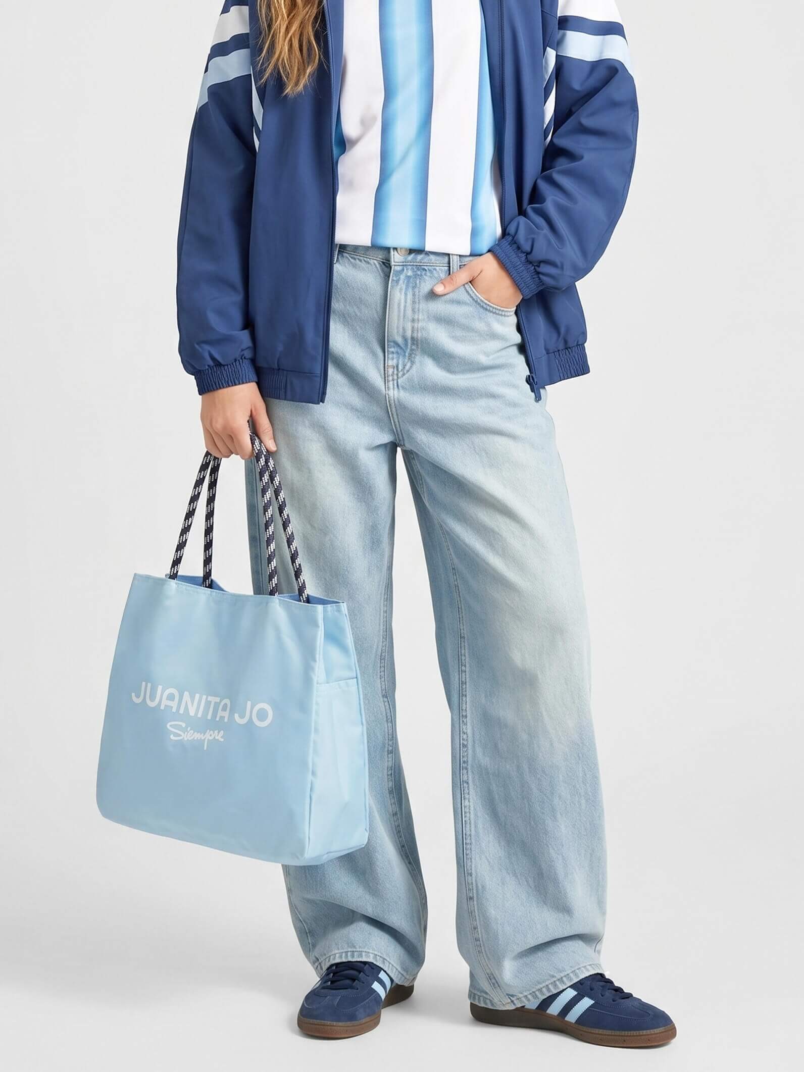 Tote Bag de Novytex Mediana Celeste Buenos Aires