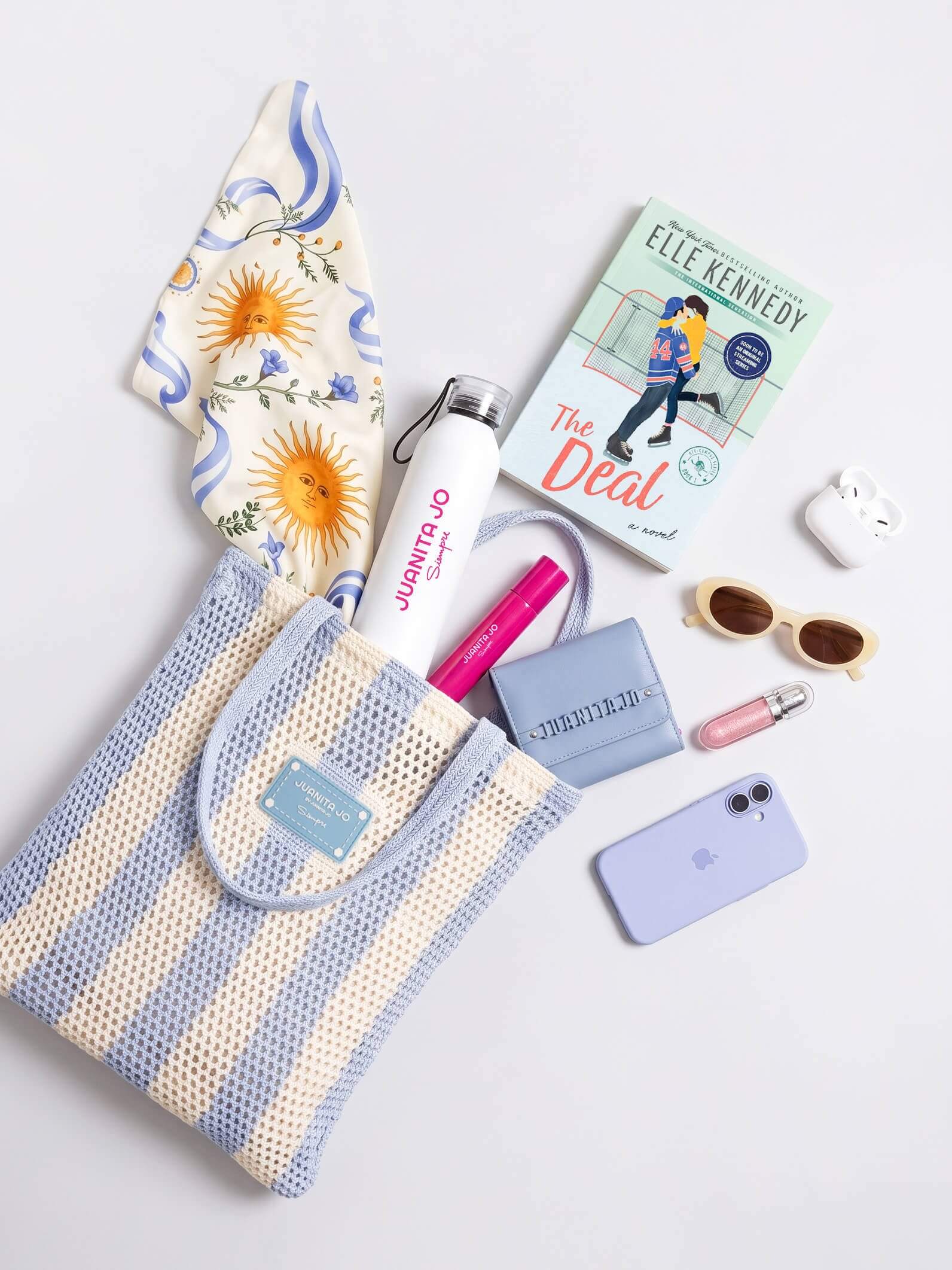 Tote Bag Tejida Celeste Argentina