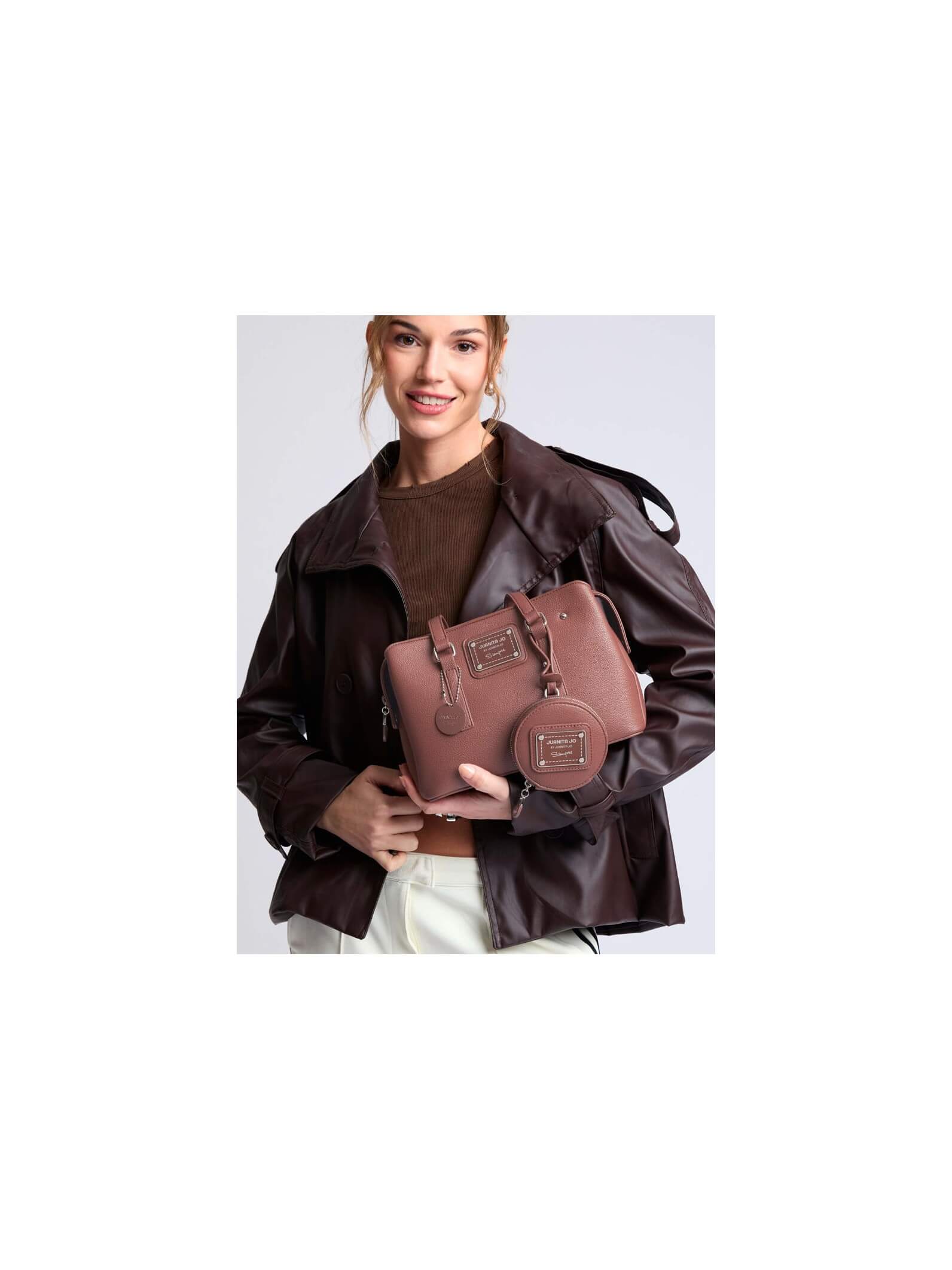 Cartera Mediana Julieta Marrón