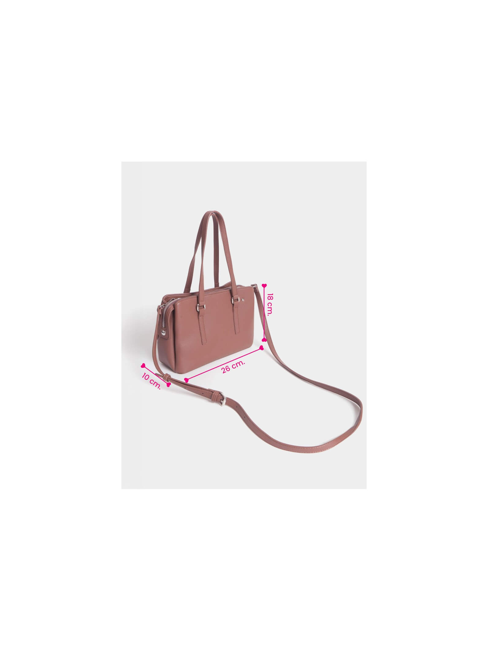 Cartera Mediana Julieta Marrón