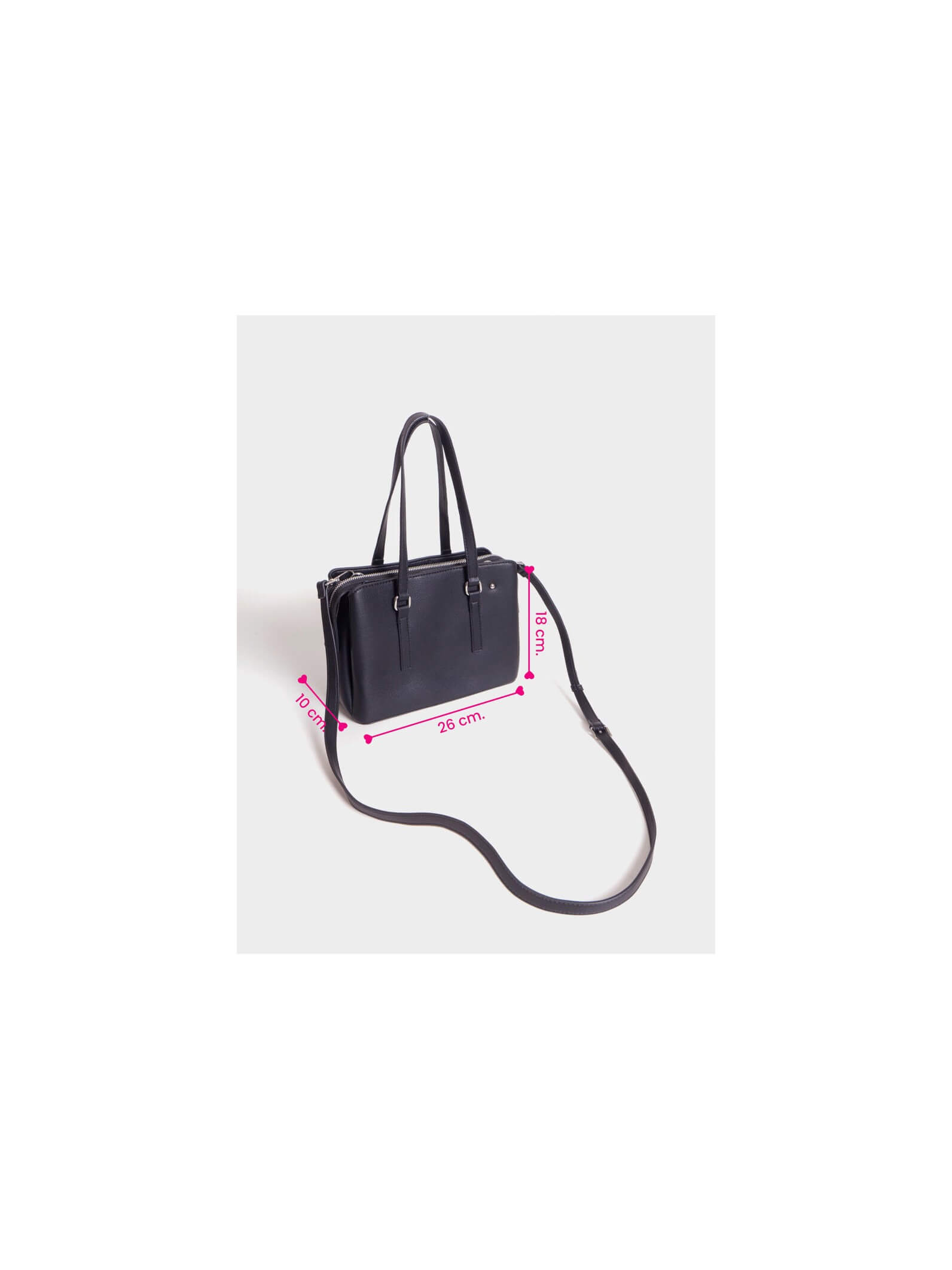 Cartera Mediana Julieta Negro