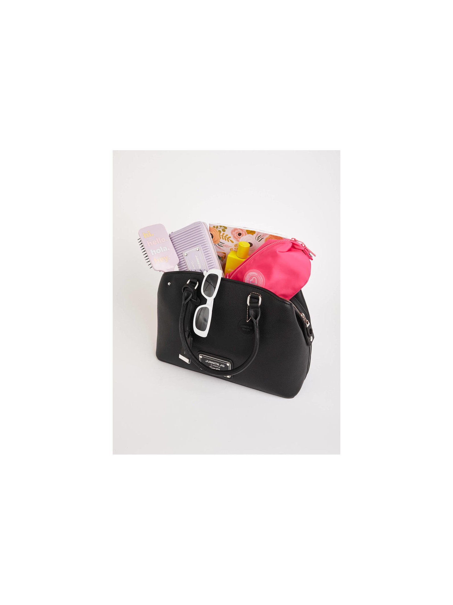 Cartera de mano grande Venecia Negro
