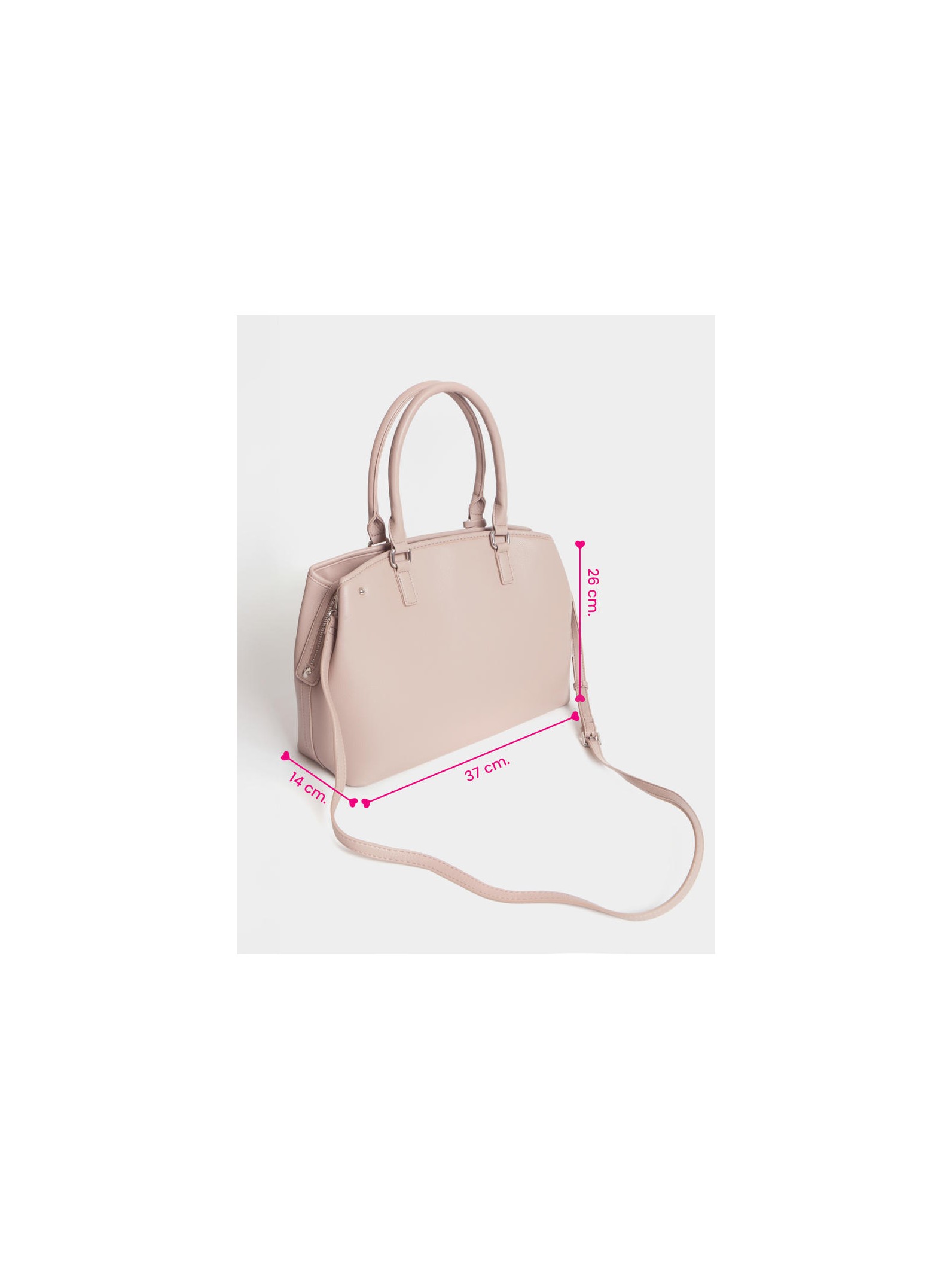 Cartera de mano grande Venecia Visón
