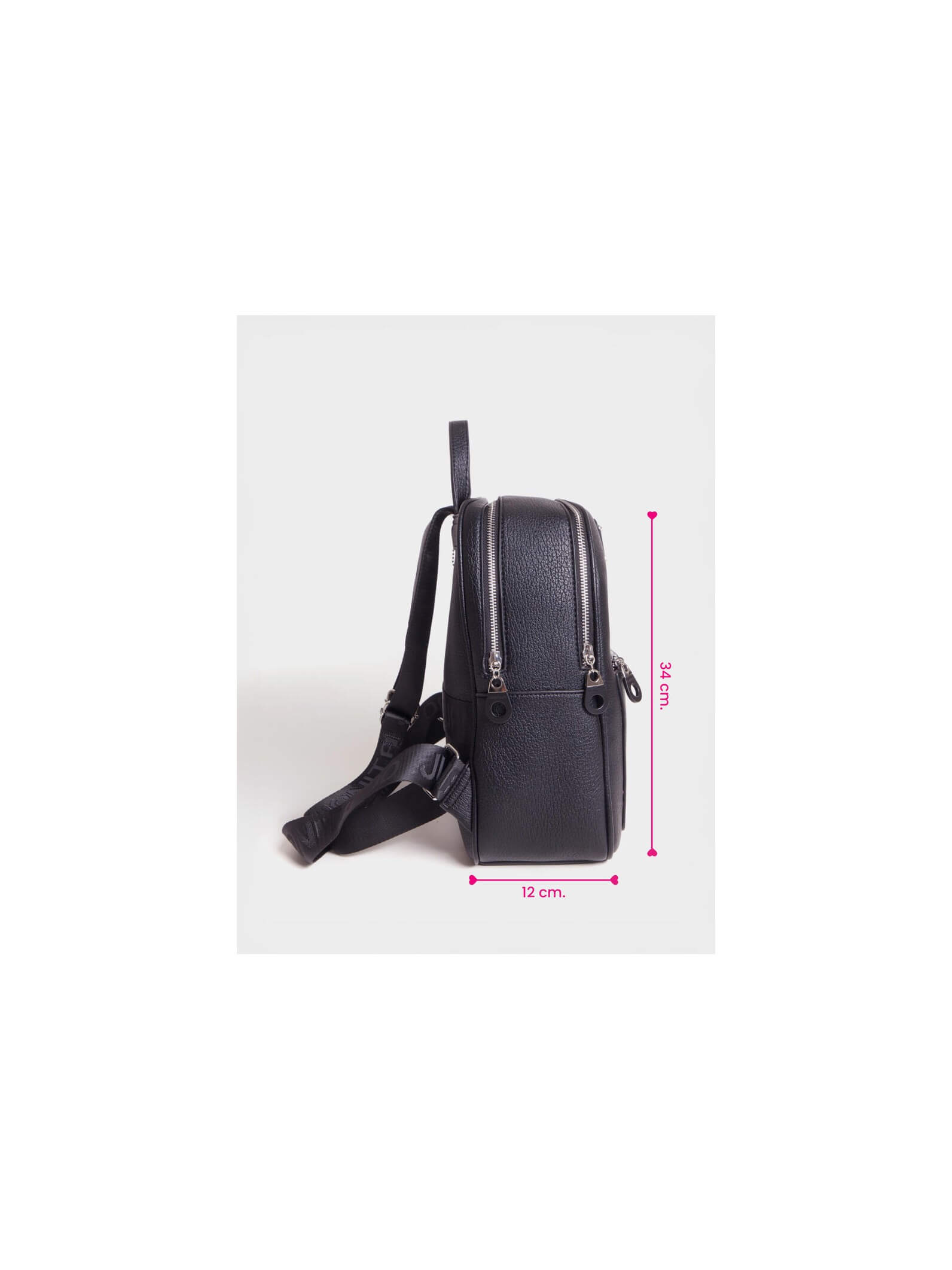 Mochila Ayse mediana Negro